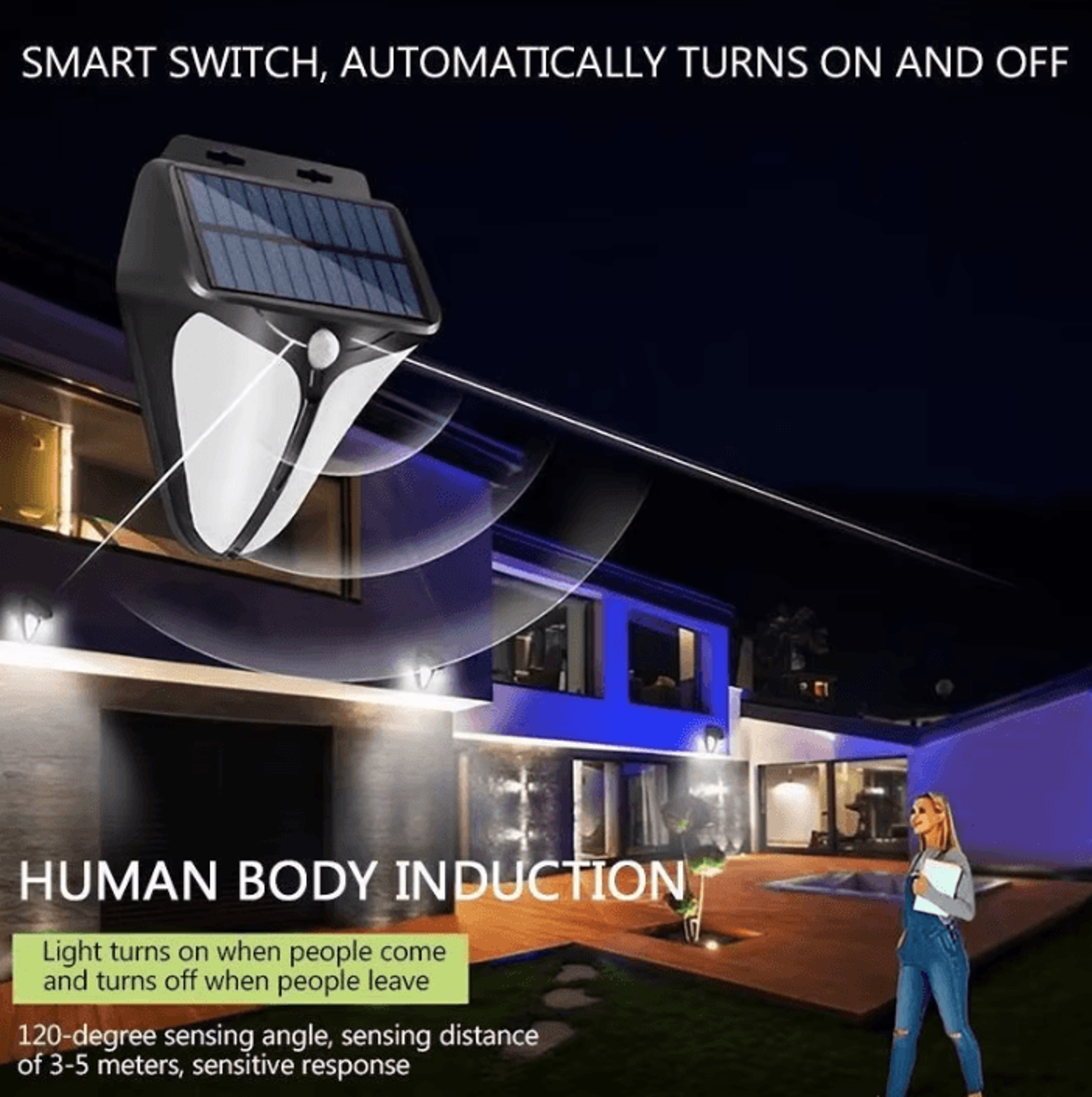 Super Bright Solar Street Light  Waterproof LED Courtyard Lamp 1
