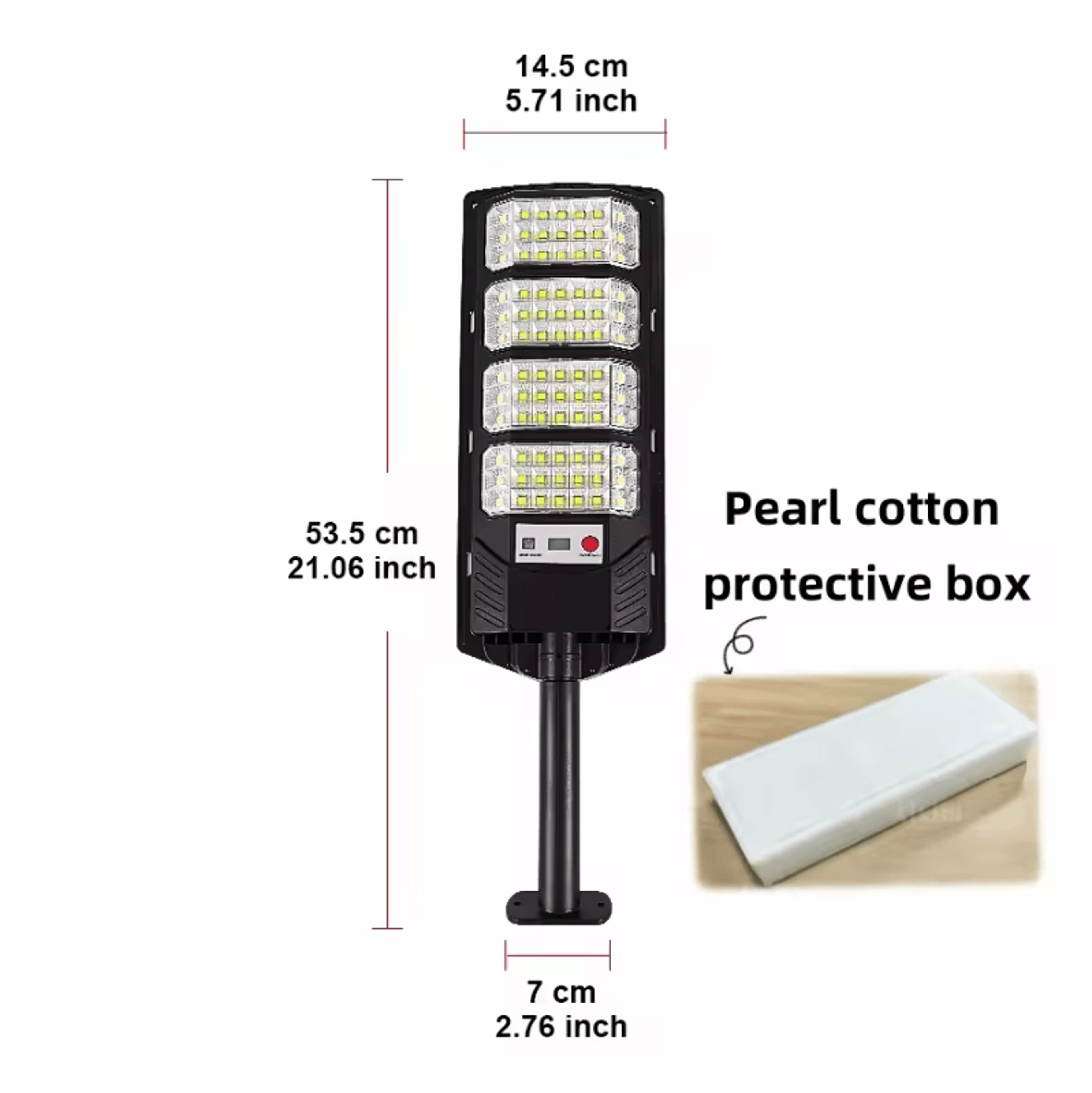 Solar Motion Sensor Street Light  IPX67 Waterproof Outdoor LED Lamp 6