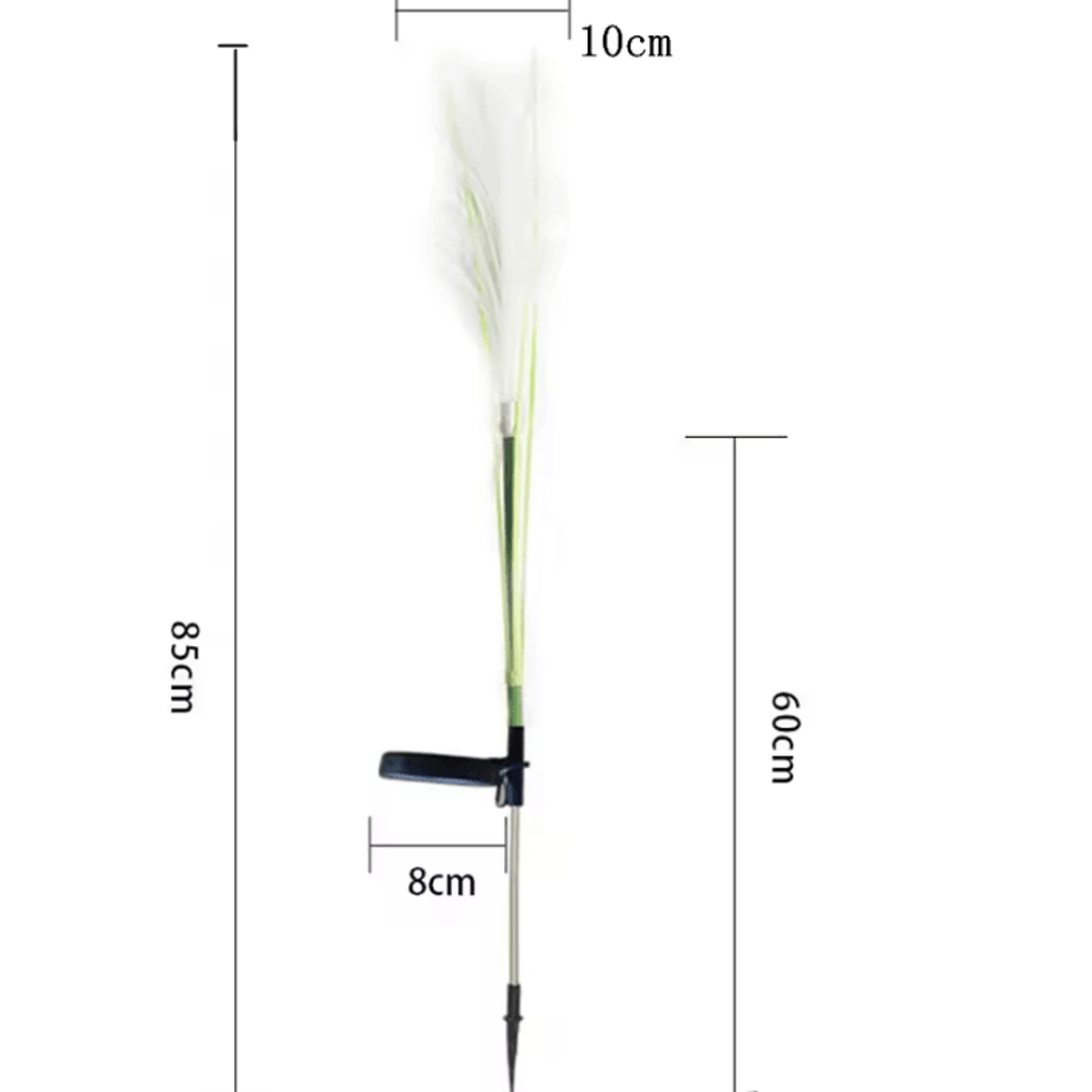 Solar Bulrush Garden Lights  Optical Fiber Landscape Path Lights 2