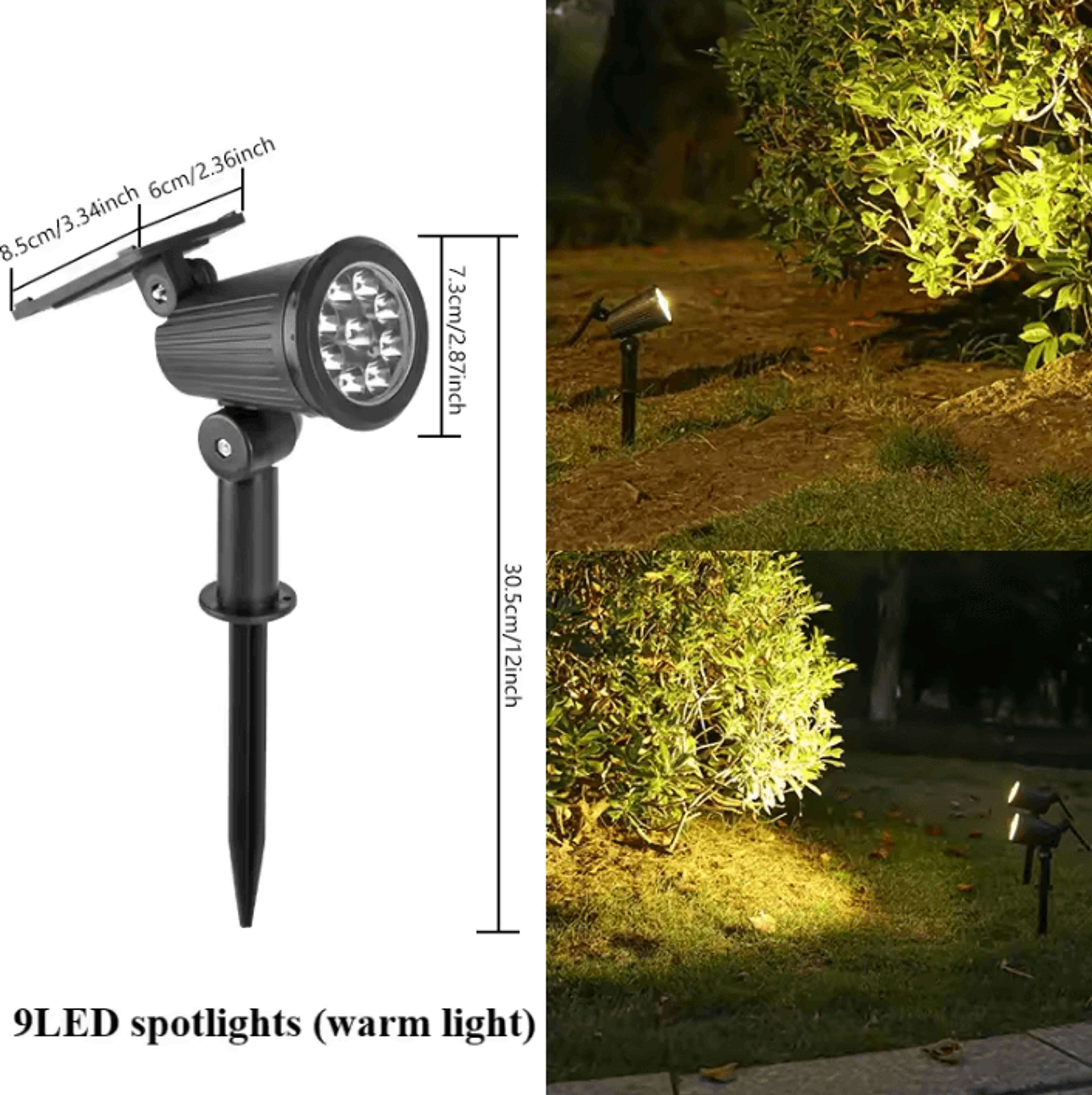 Waterproof Solar Spotlight Outdoor Garden Landscape Tree Light 3
