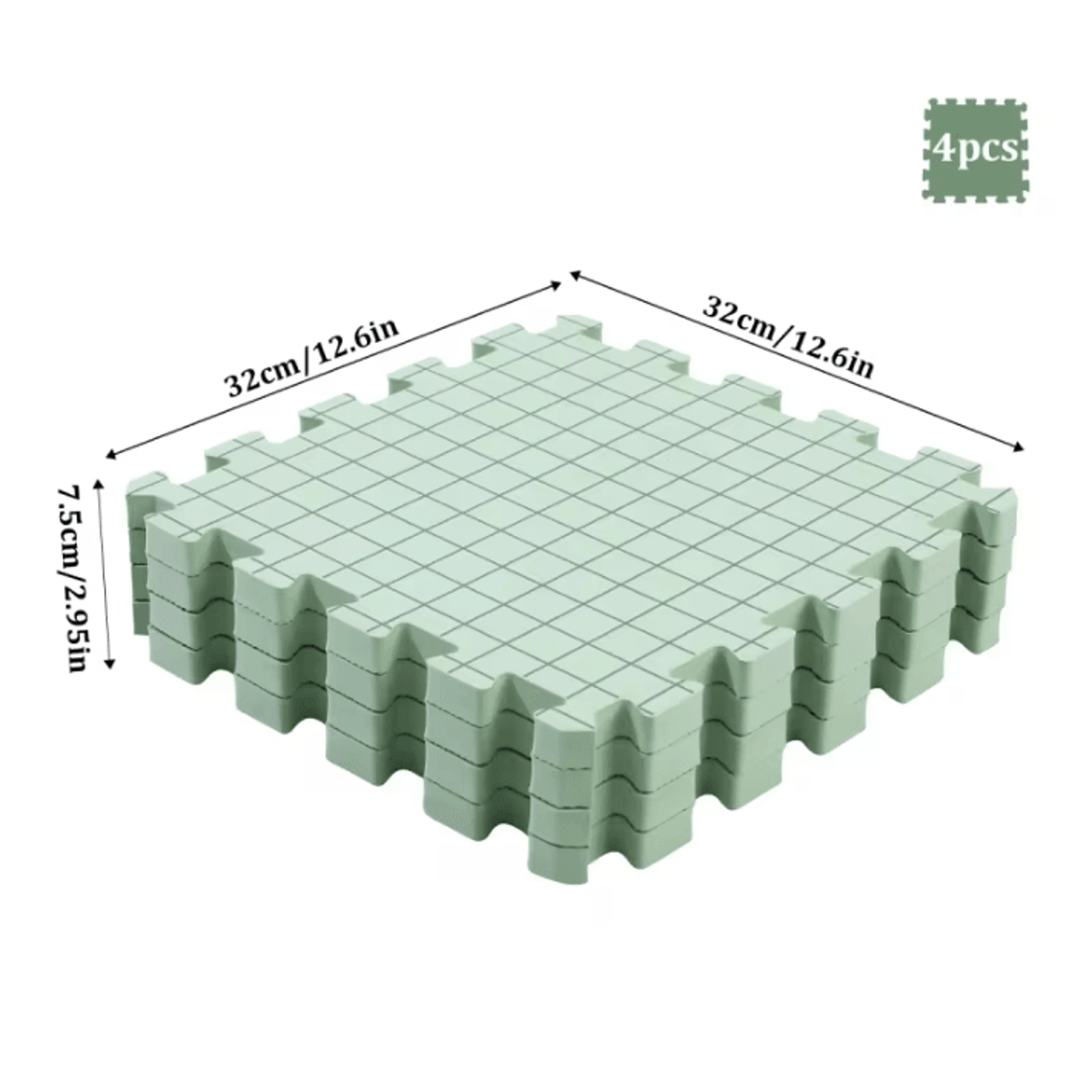 4Piece Extra Thick Foam Blocking Mats For Knitting And Crochet 5