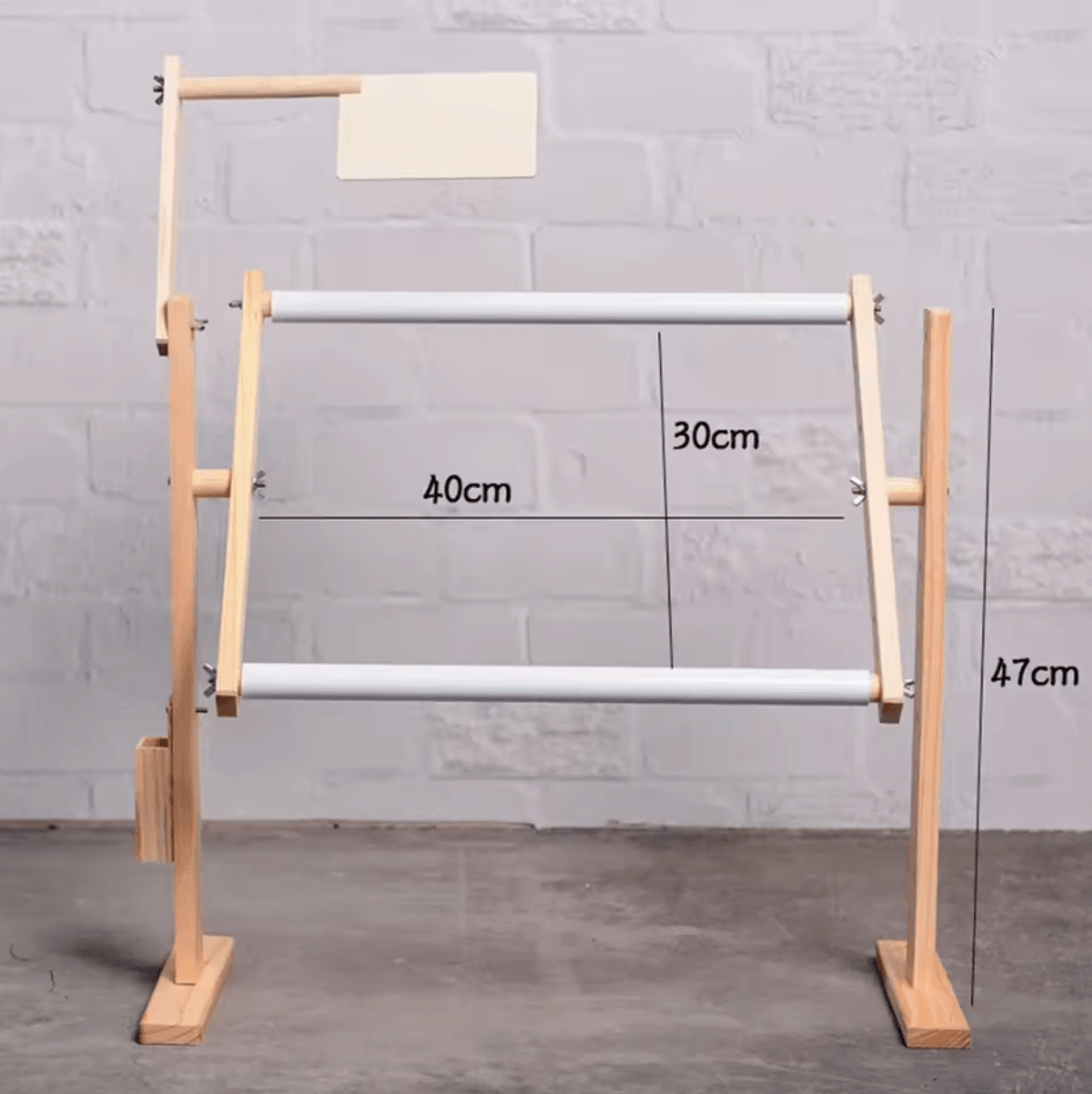 Adjustable Wooden Embroidery Stand  Solid Wood Cross Stitch Frame 4
