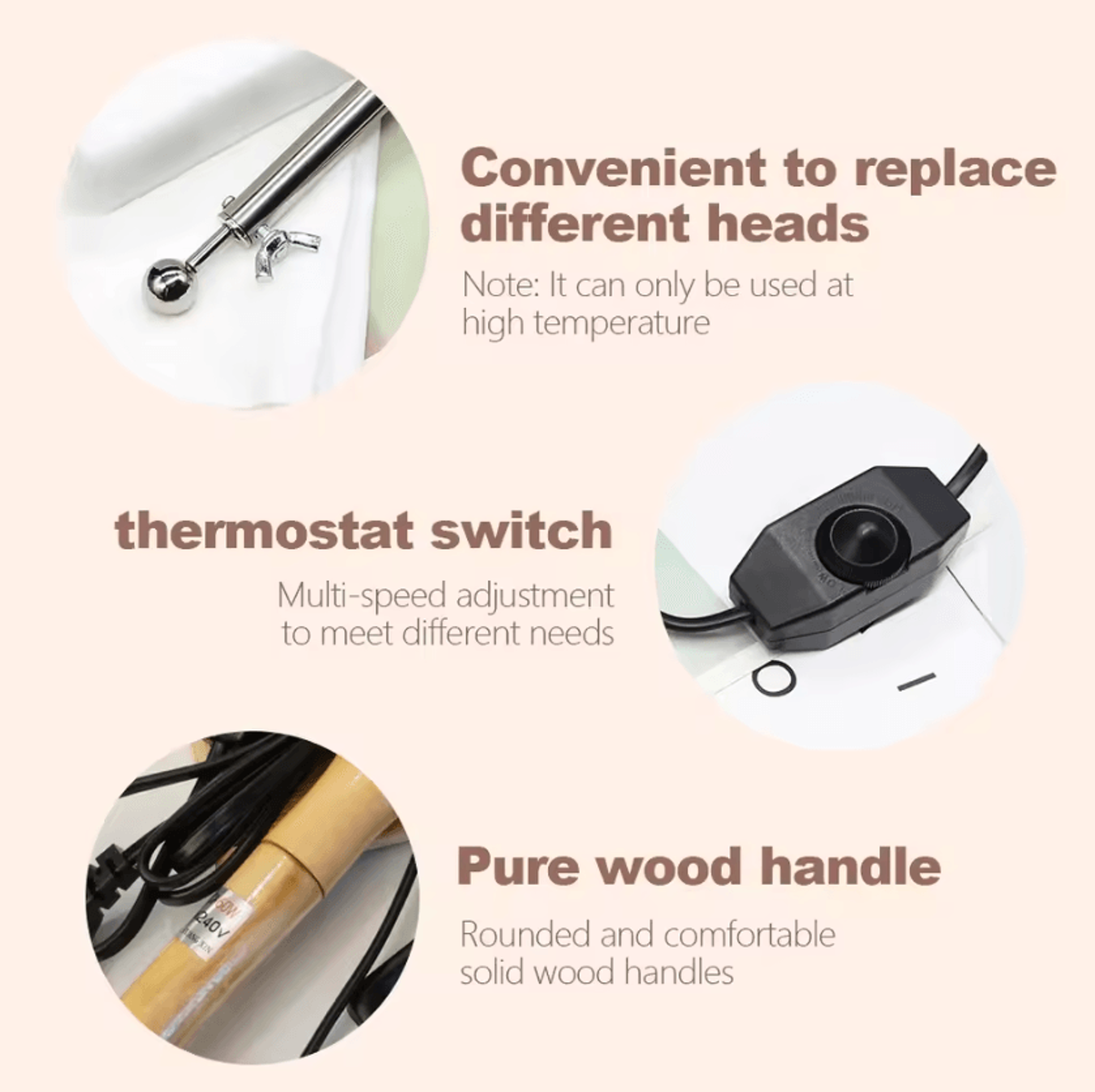Adjustable Fabric Flower Maker  Electric Flower Shaping Iron Tool Set 1
