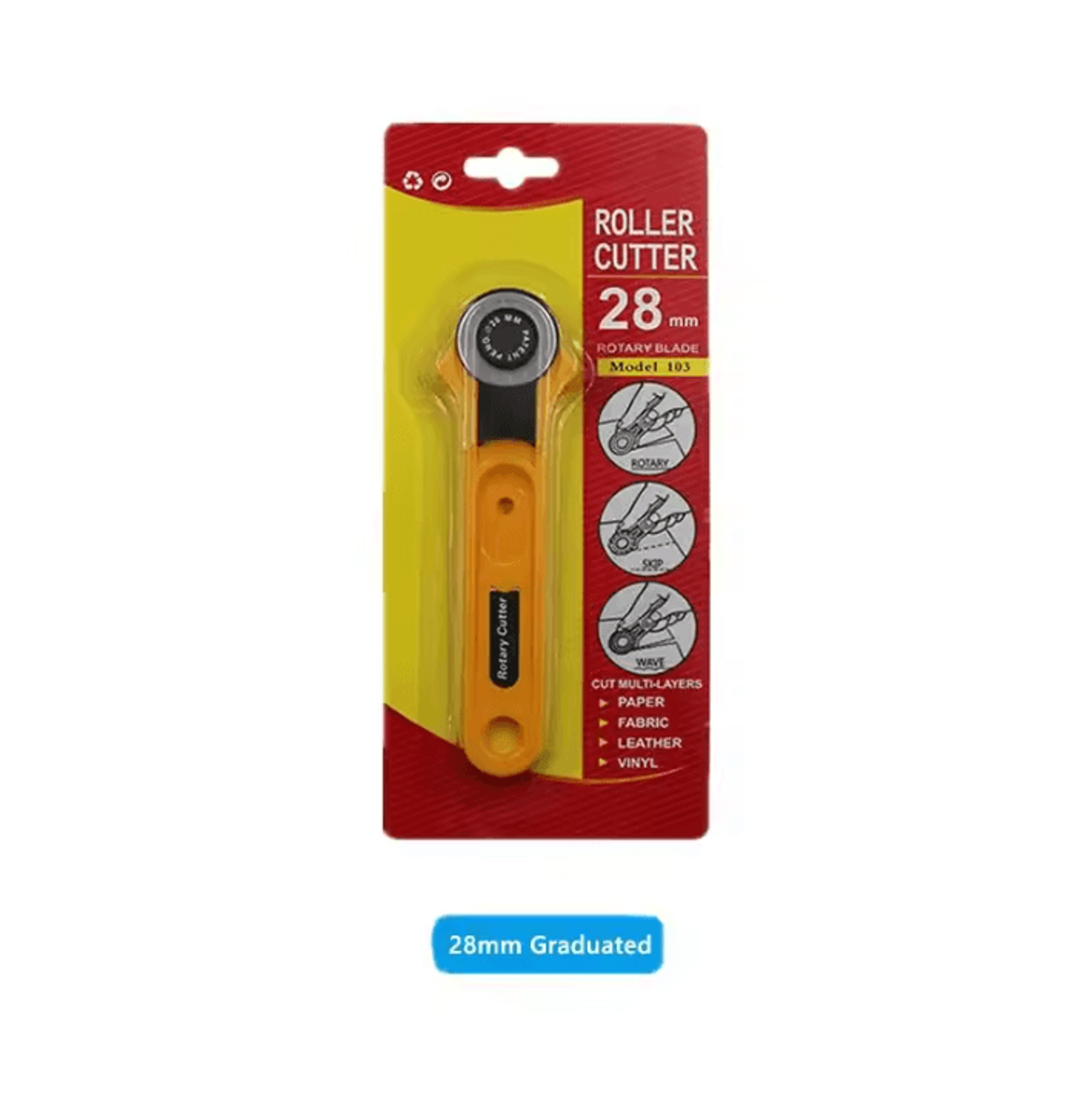 28mm Rotary Fabric Cutter  Precision Patchwork And Leather Cutting Tool 4