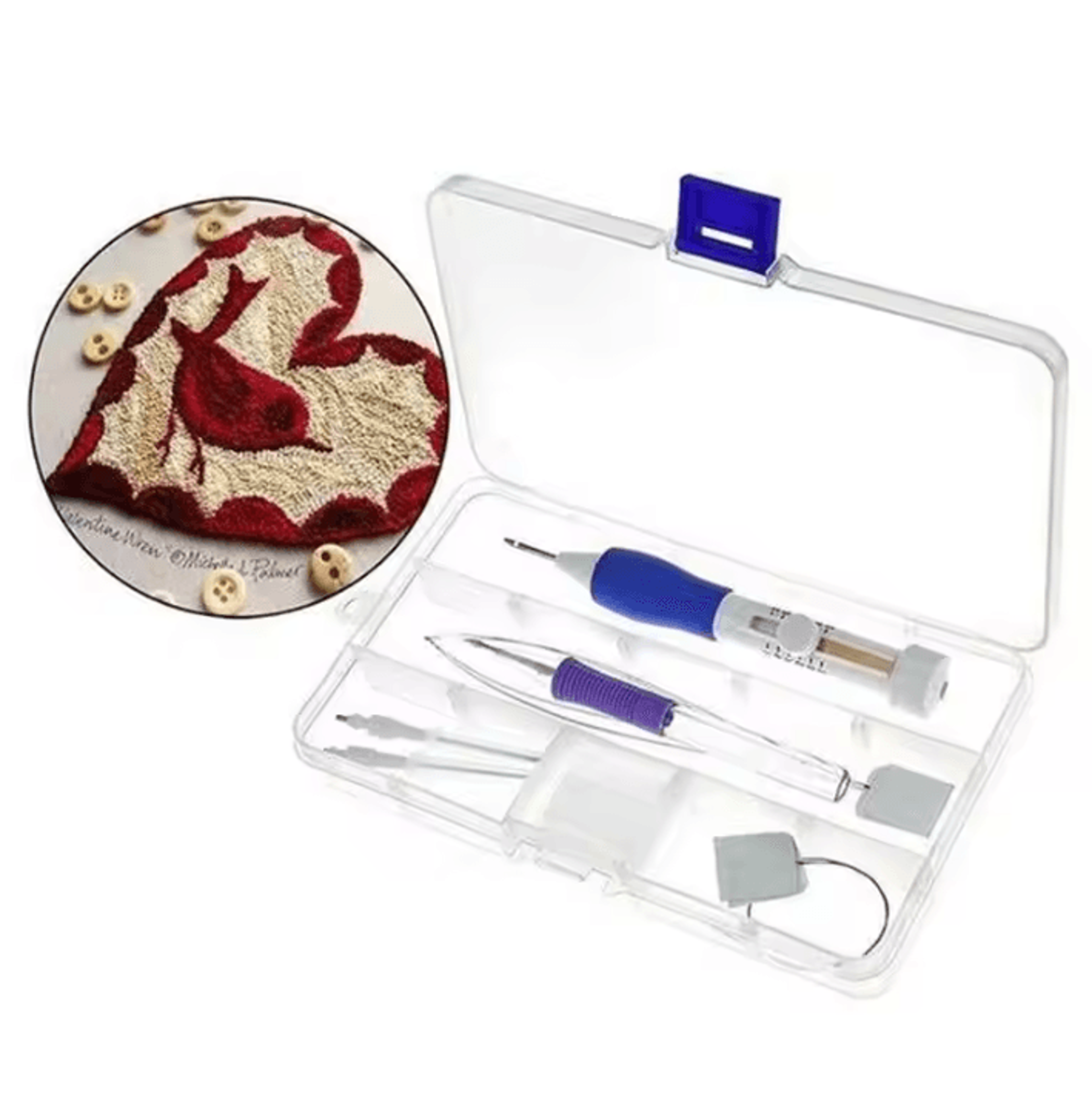 DIY Punch Needle Embroidery Kit  Embroidery Pen And Stitching Tool Set 2