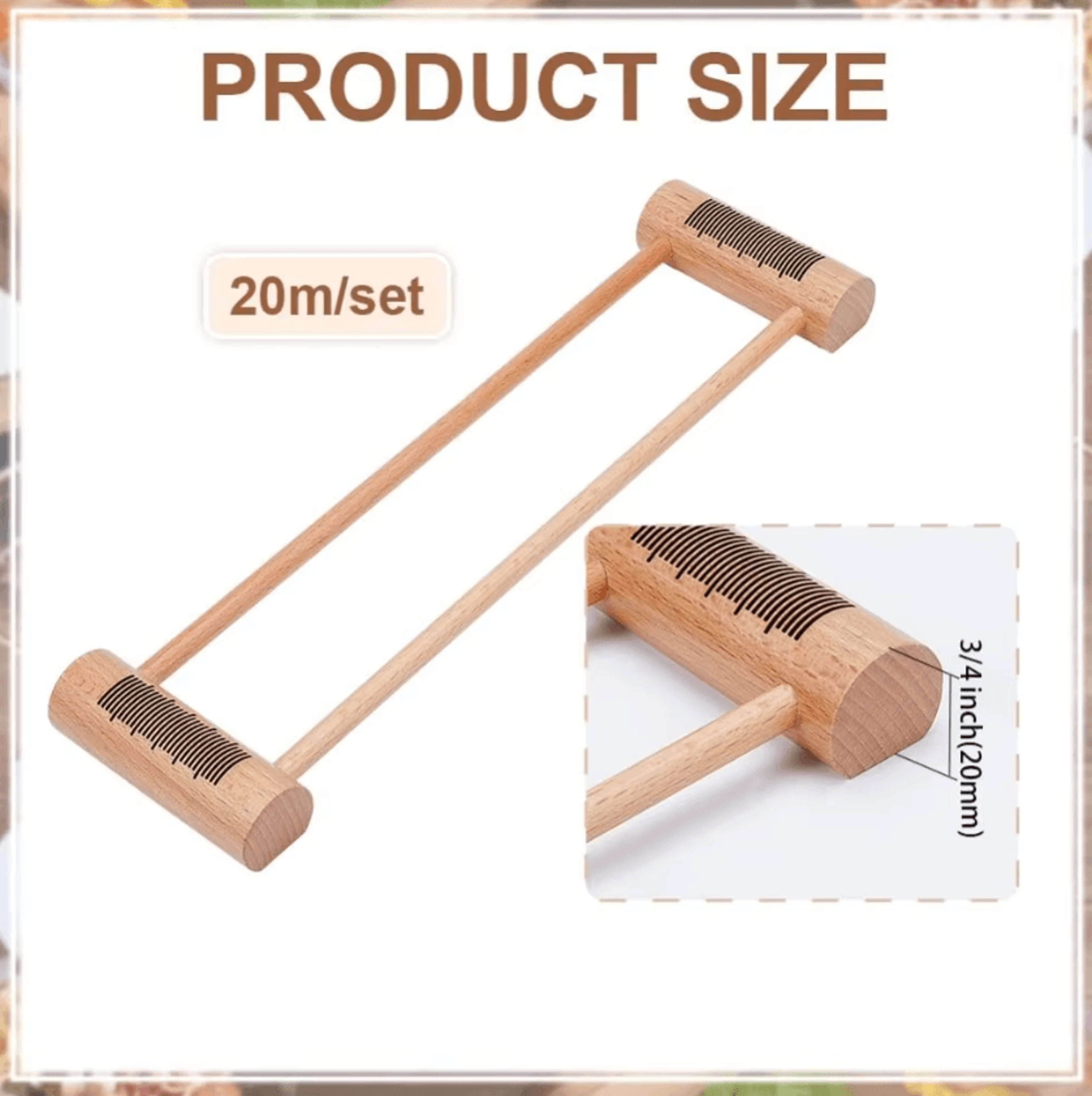 Wooden Tablet Weaving Loom  Rectangle Thread And Embroidery Floss Weaving Tool 1