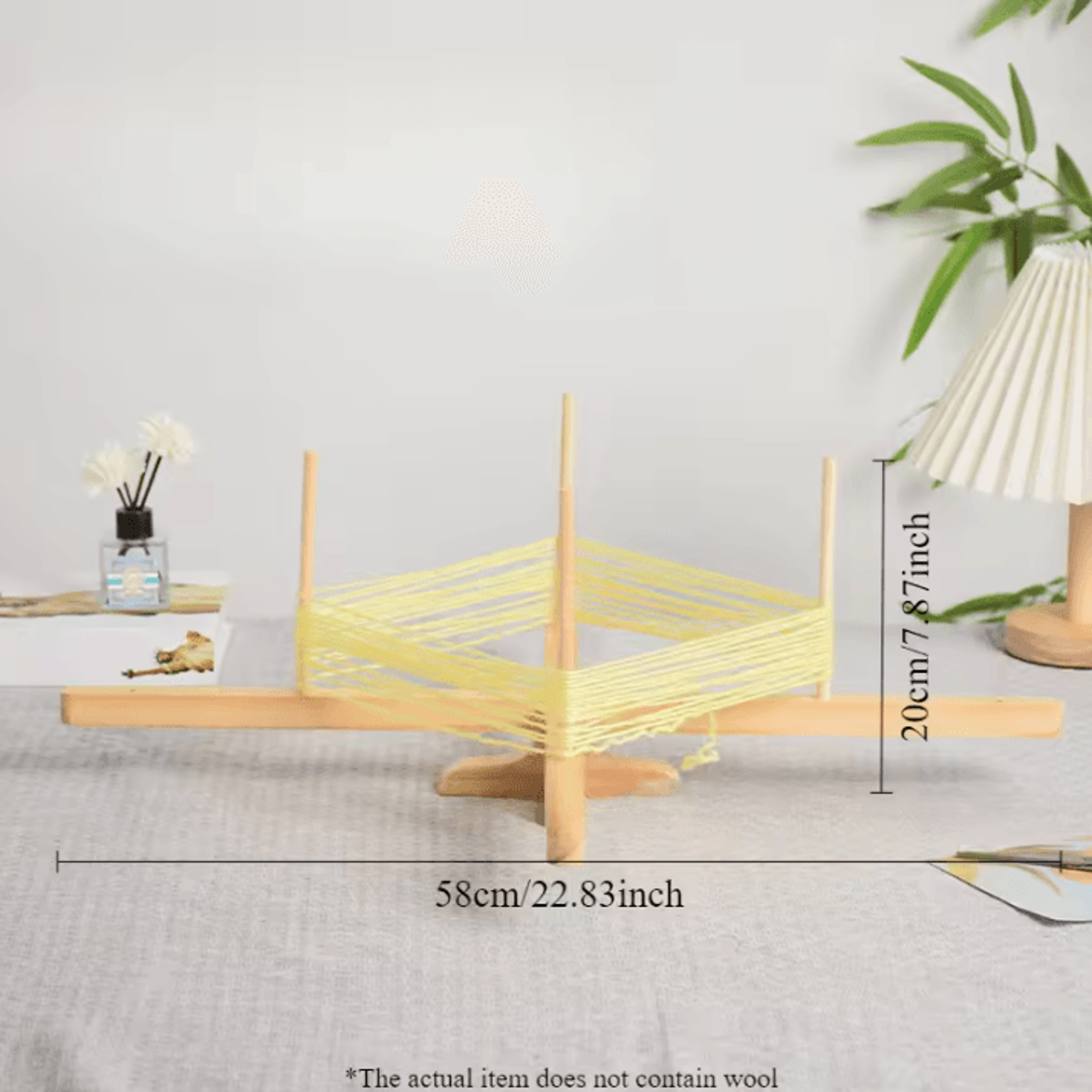 Wooden Yarn Swift Winder  Adjustable Skein Holder For Knitting And Crochet 1