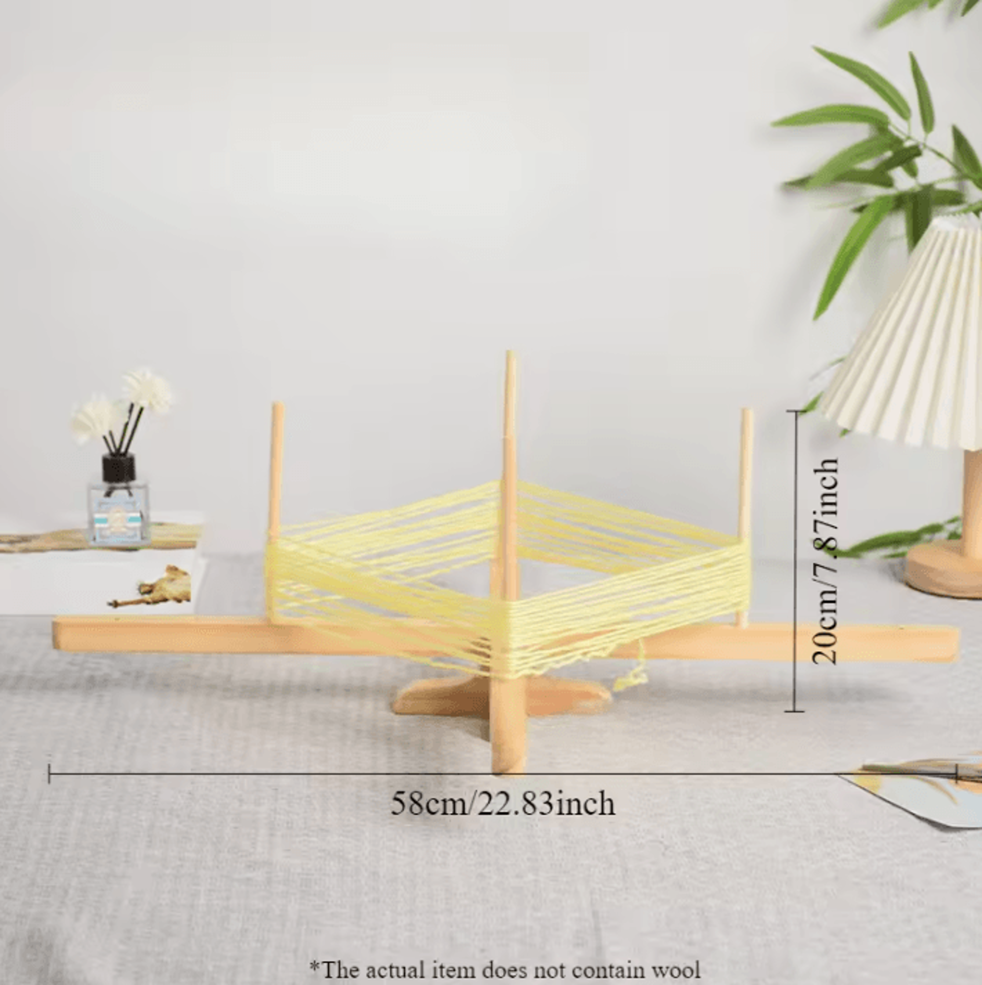 Wooden Yarn Swift Winder  Adjustable Skein Holder For Knitting And Crochet 5