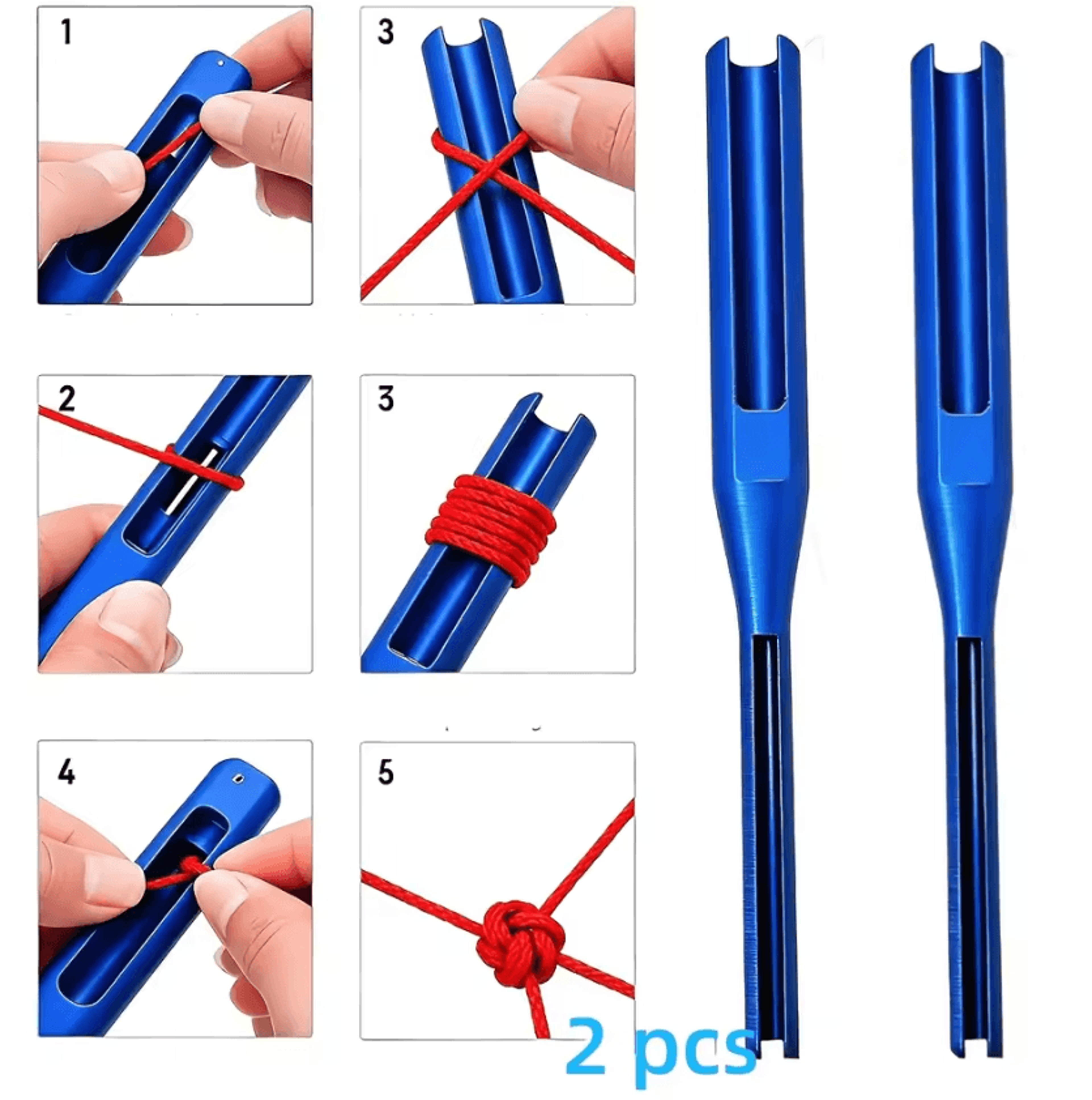 2Piece Quick Knotting Aid Set For Cord Jewelry And Weaving 1
