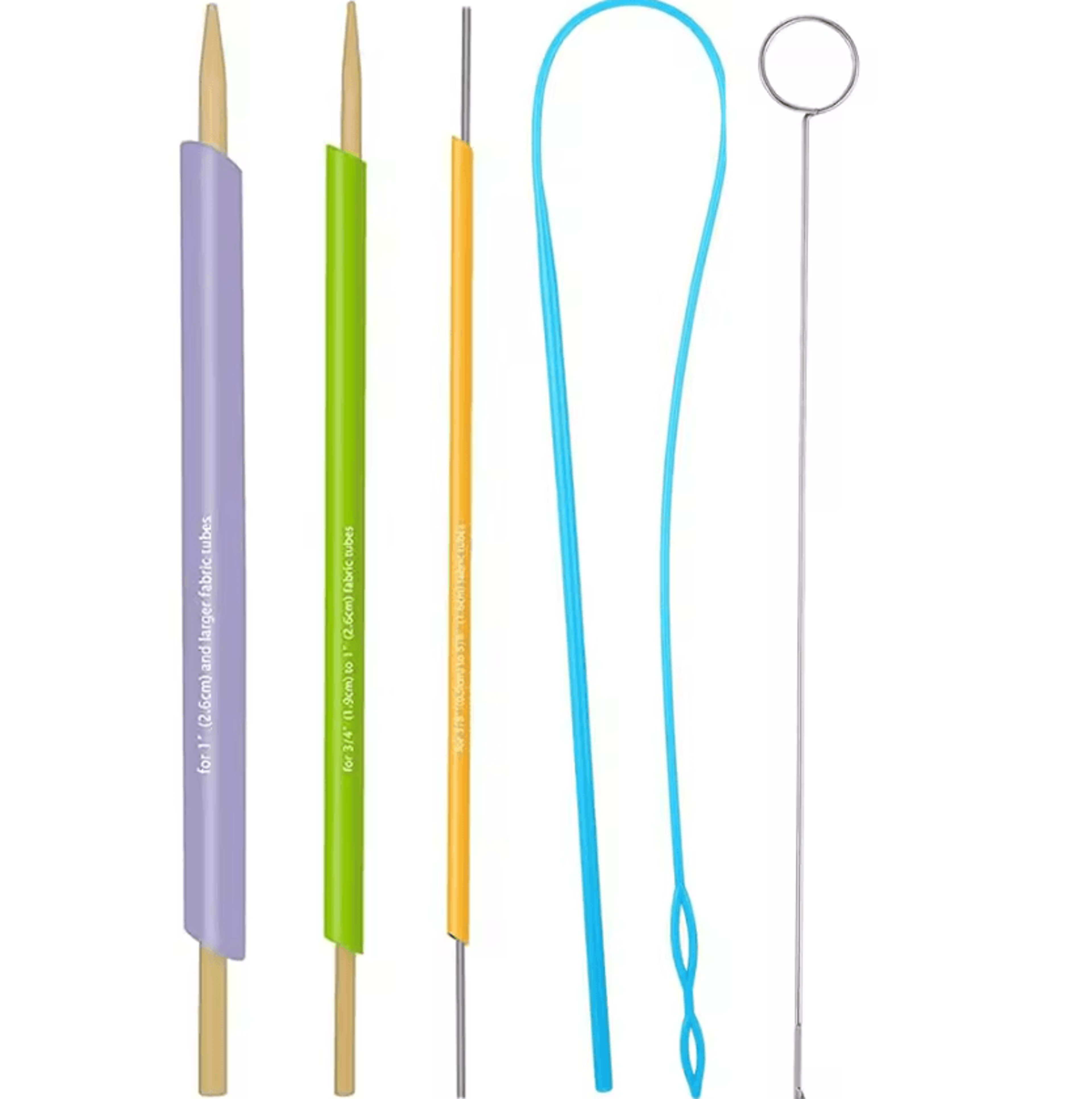 13Piece Quick Fabric Tube Turner  Drawstring Threading Tool Set 5