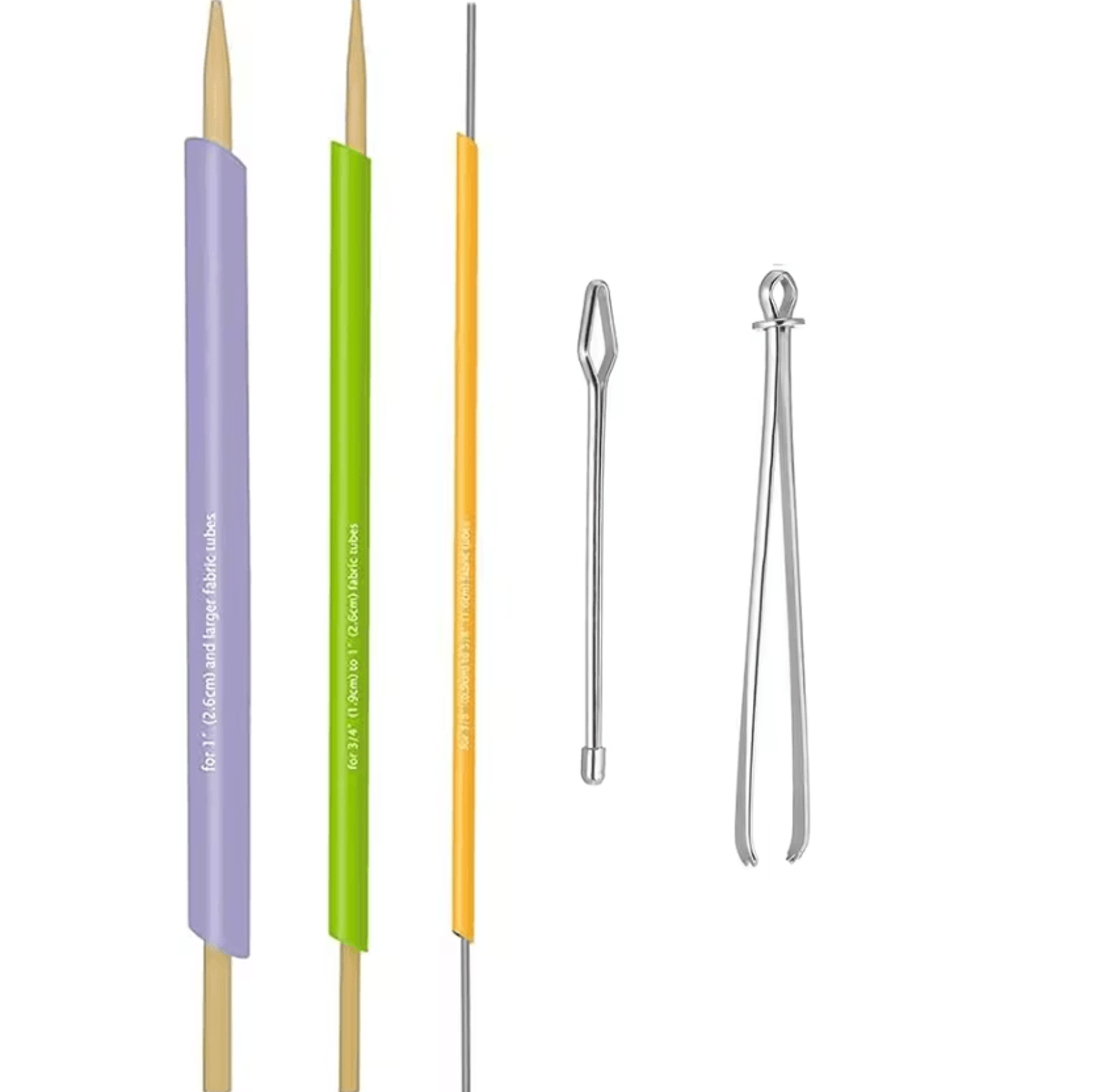 13Piece Quick Fabric Tube Turner  Drawstring Threading Tool Set 7