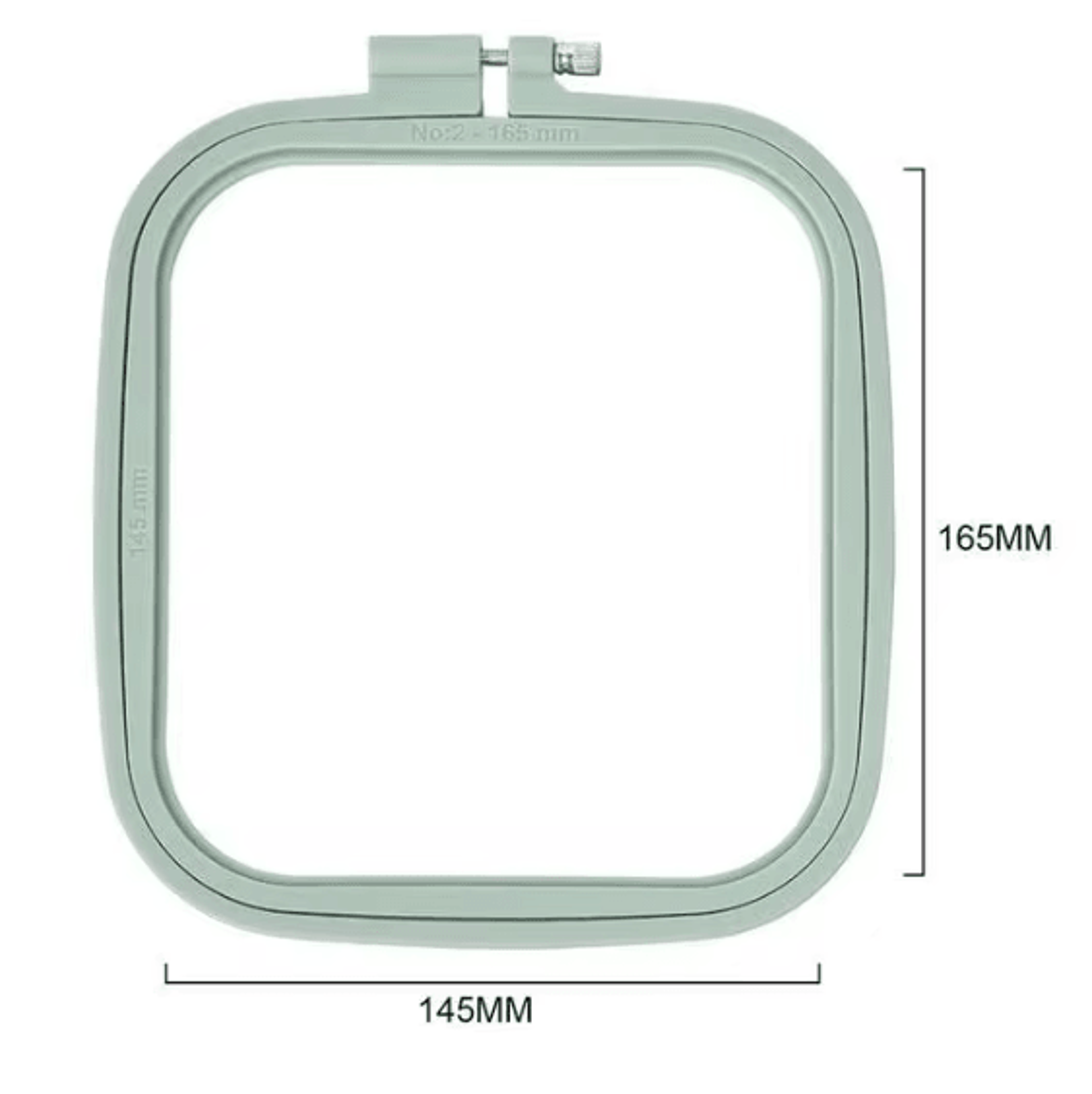5Piece Adjustable Square Embroidery Hoop Set For Cross Stitch  Needlework 4