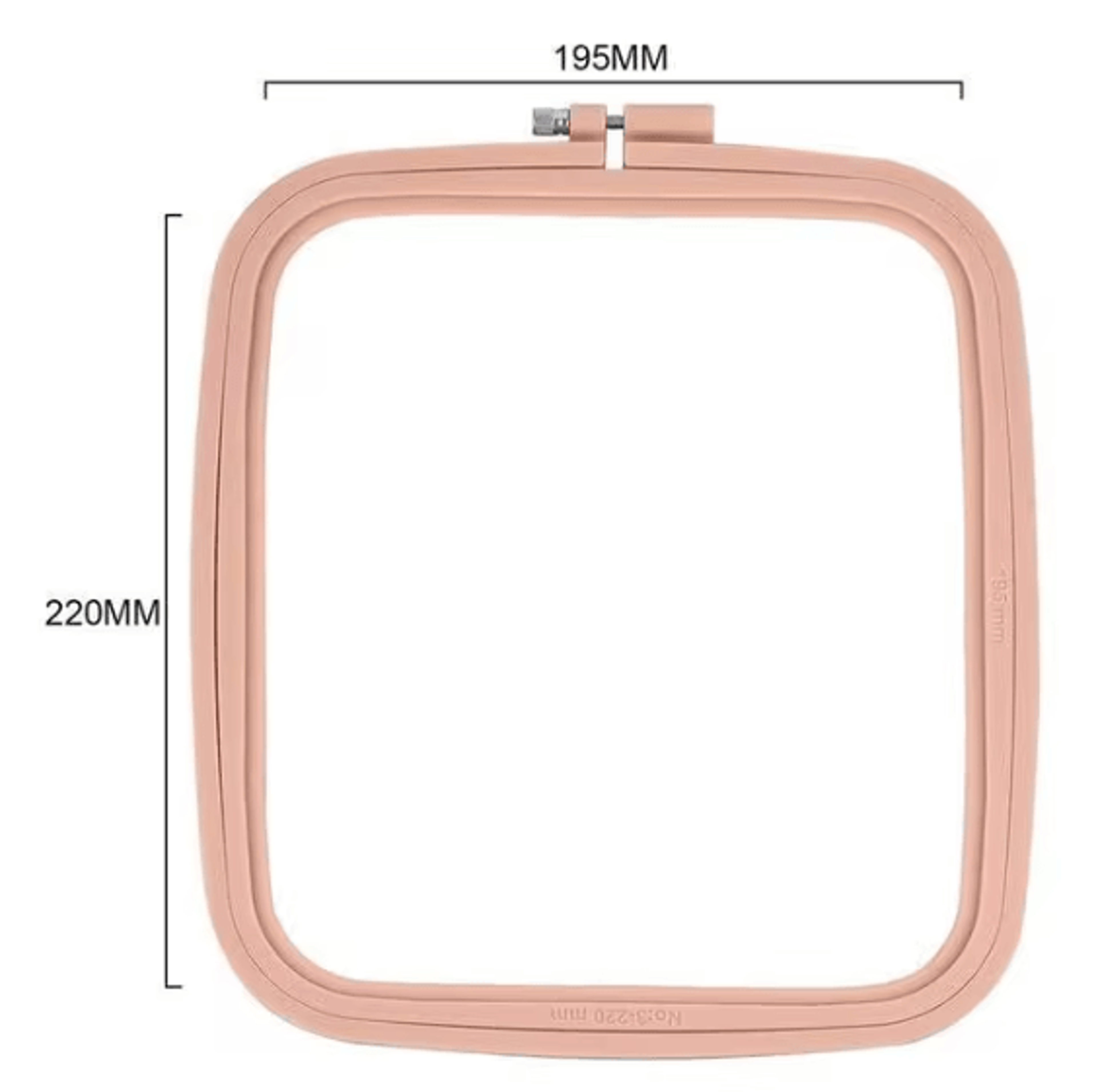 5Piece Adjustable Square Embroidery Hoop Set For Cross Stitch  Needlework 5