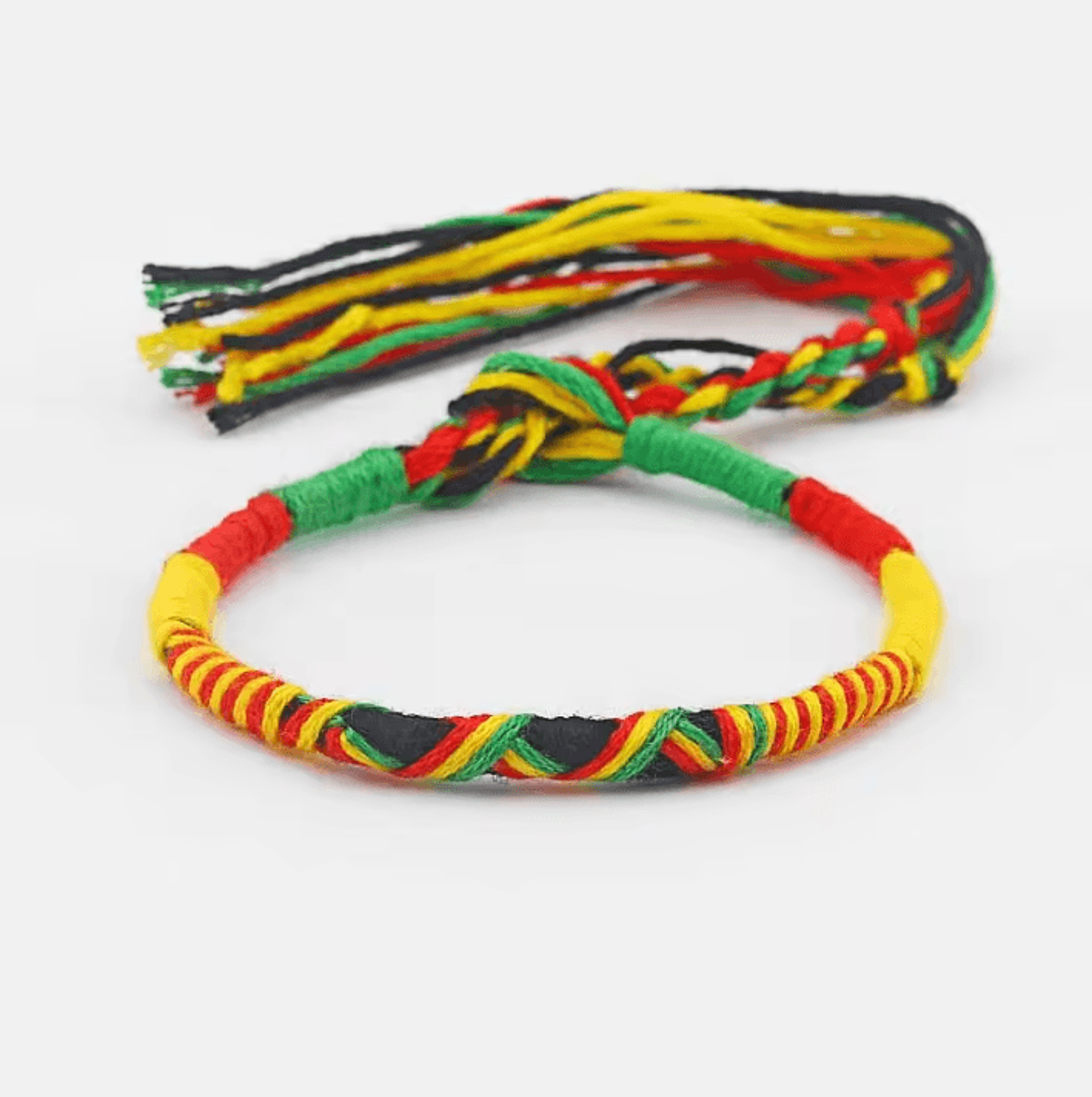 Adjustable Rasta Friendship Bracelet  Jamaican Reggae Boho Wristband 3
