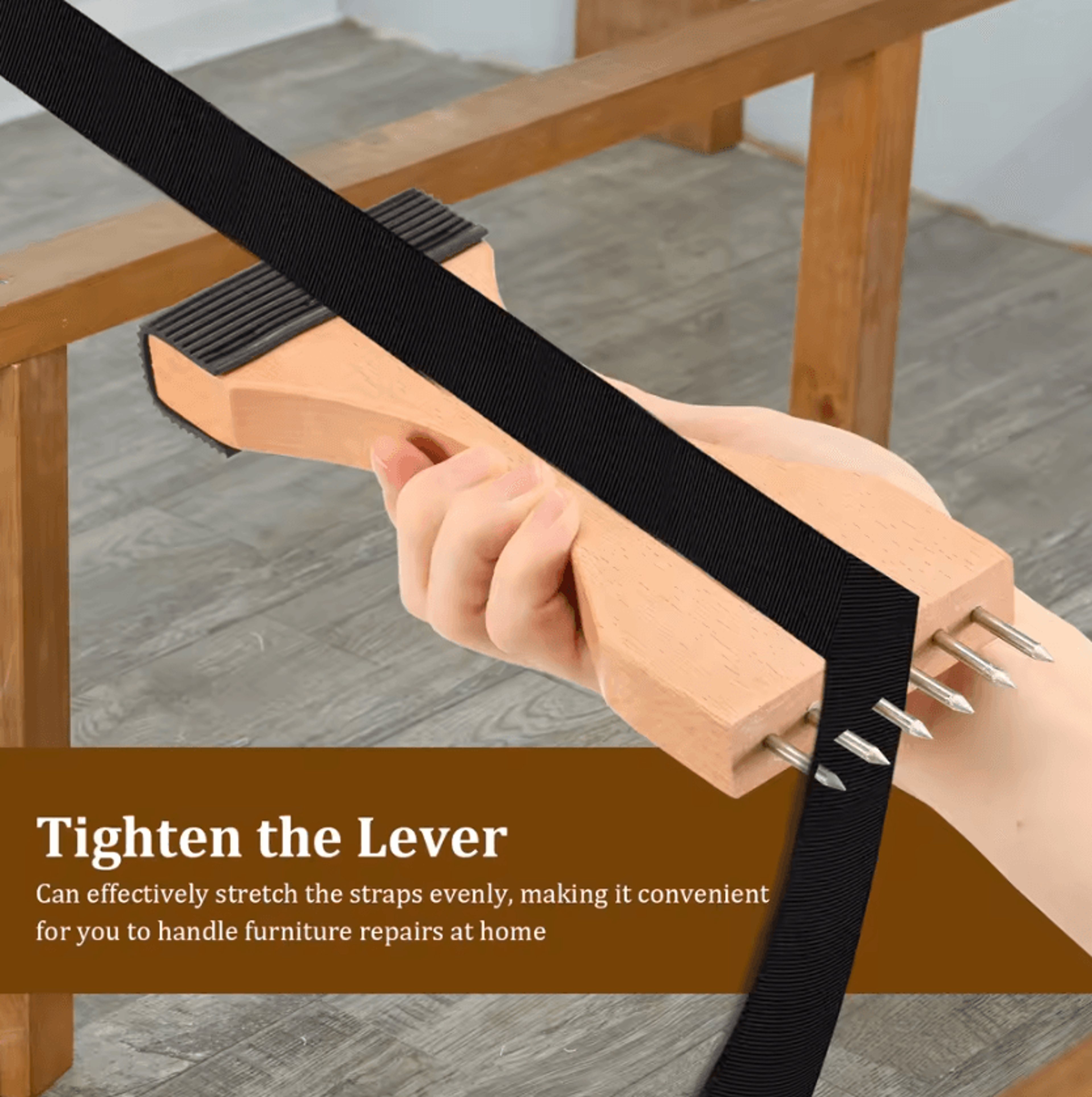 Wooden 6Pin Upholstery Webbing Stretcher  Puller 1