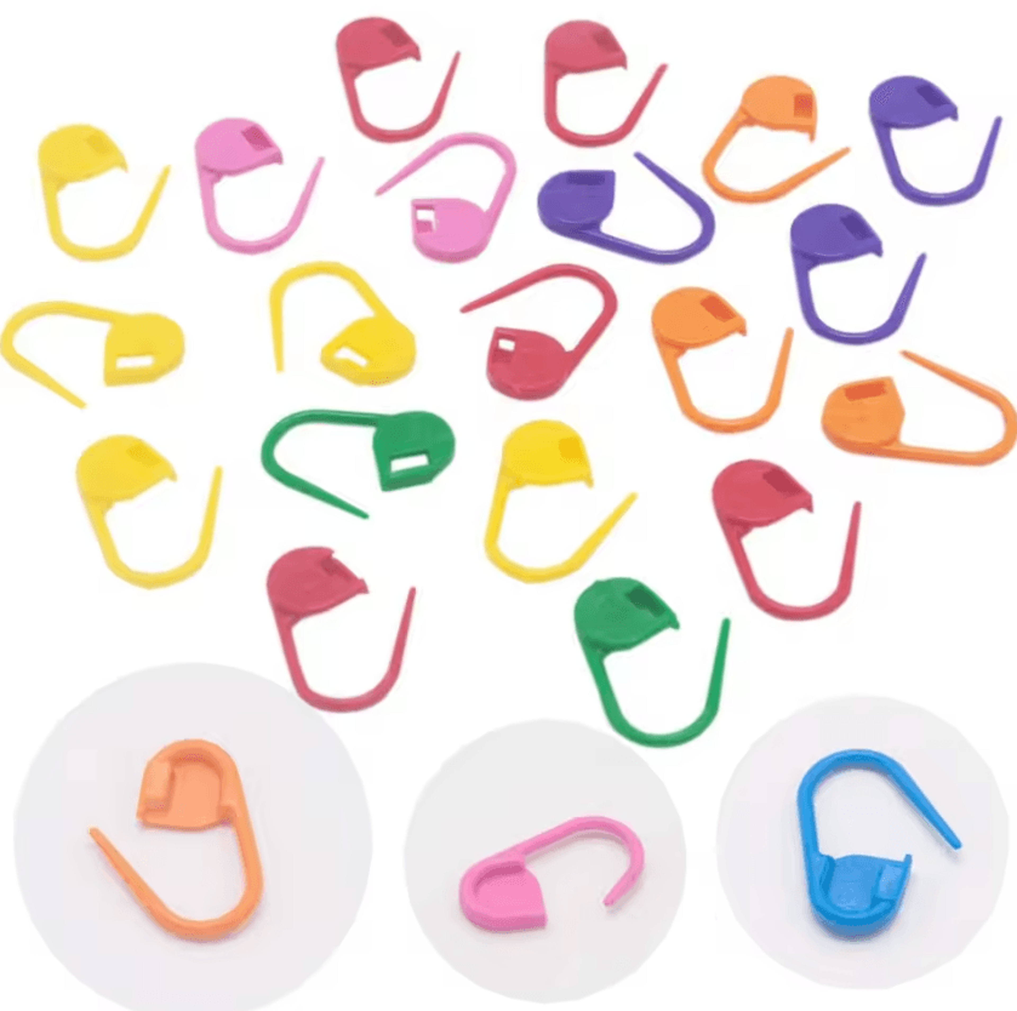 24Piece Knitting  Crochet Stitch Marker And Row Counter Set 3
