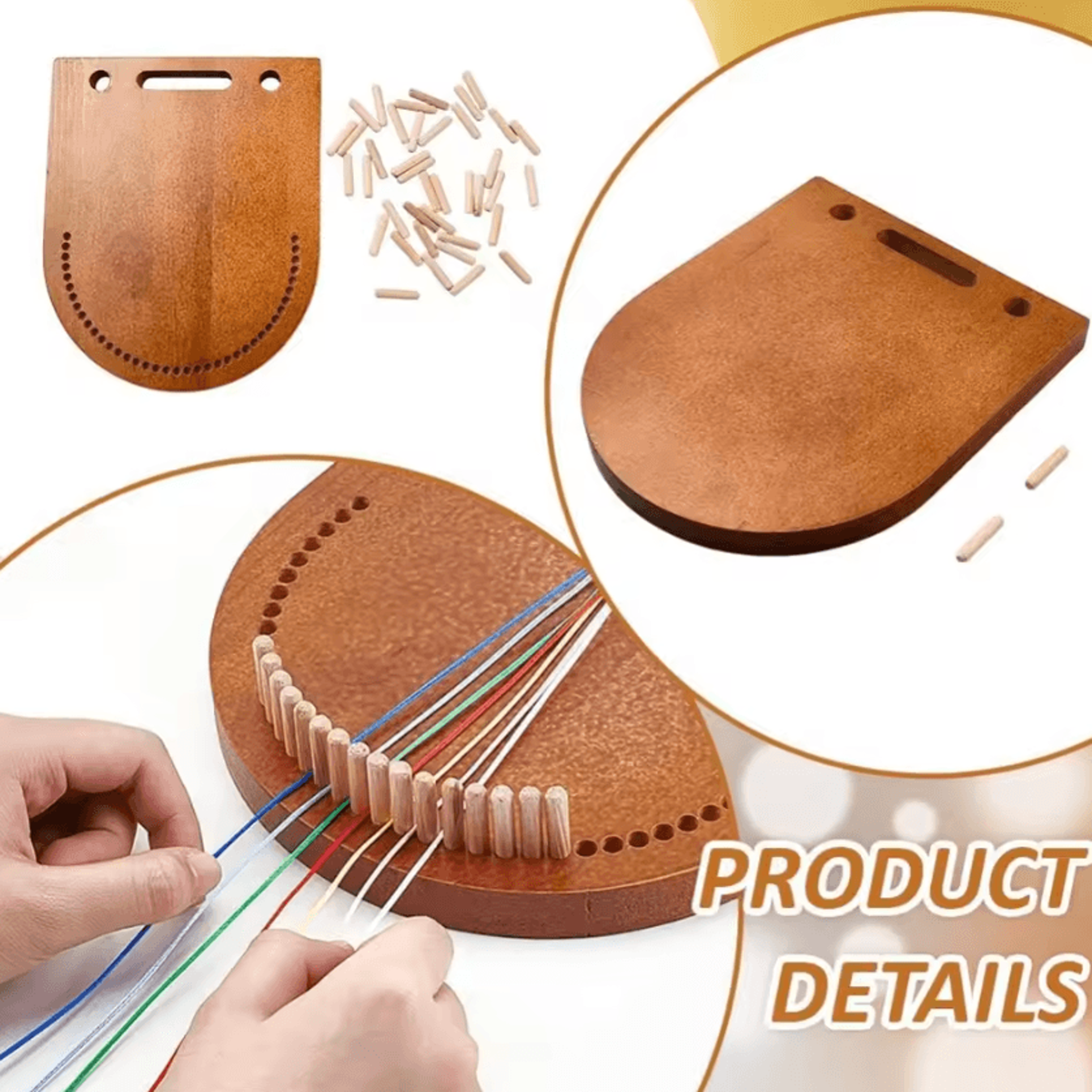 Wooden Multicord Bracelet Maker For Friendship Bracelets  DIY Jewelry 2