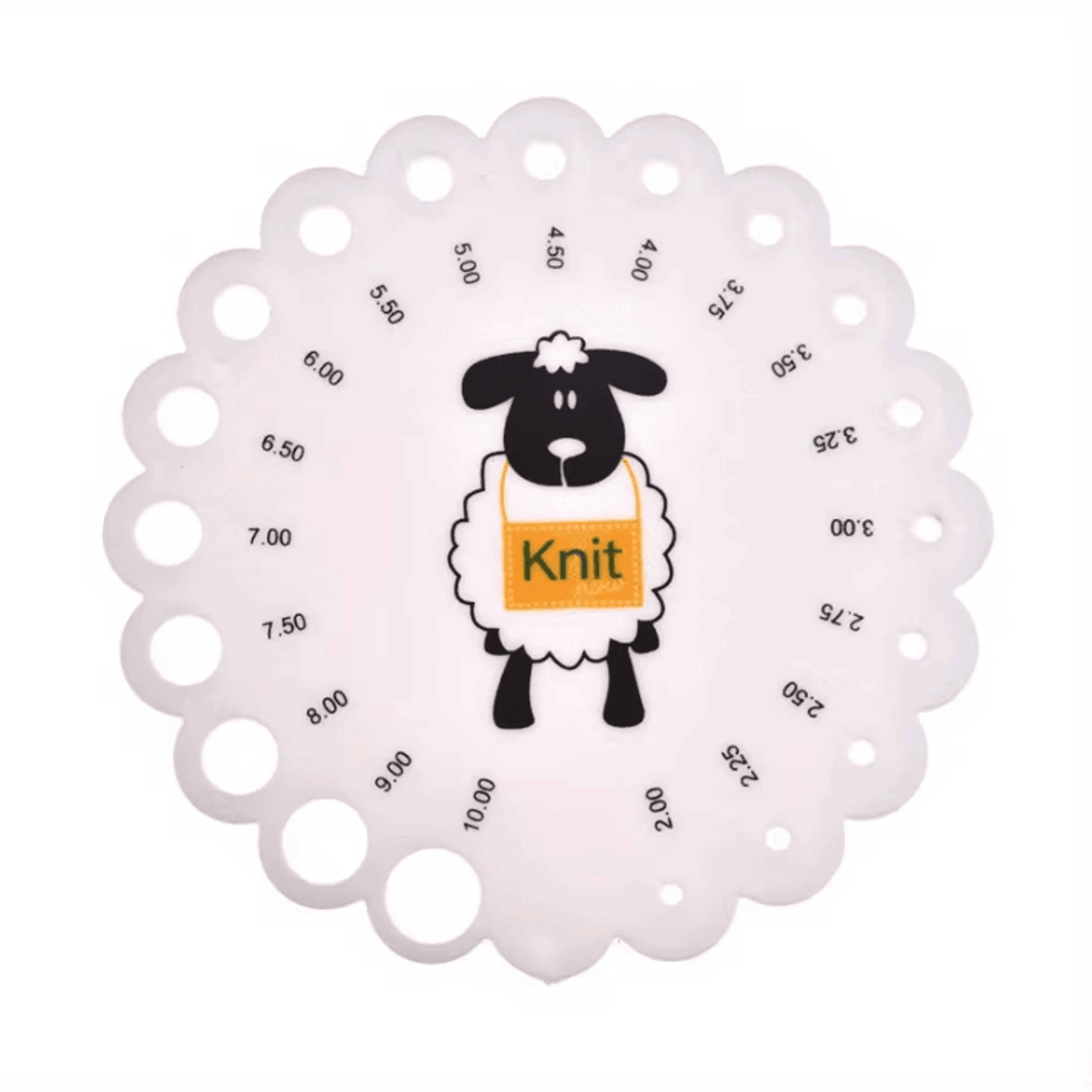 Portable Knitting Needle Gauge Ruler For Crochet  Knitting 10