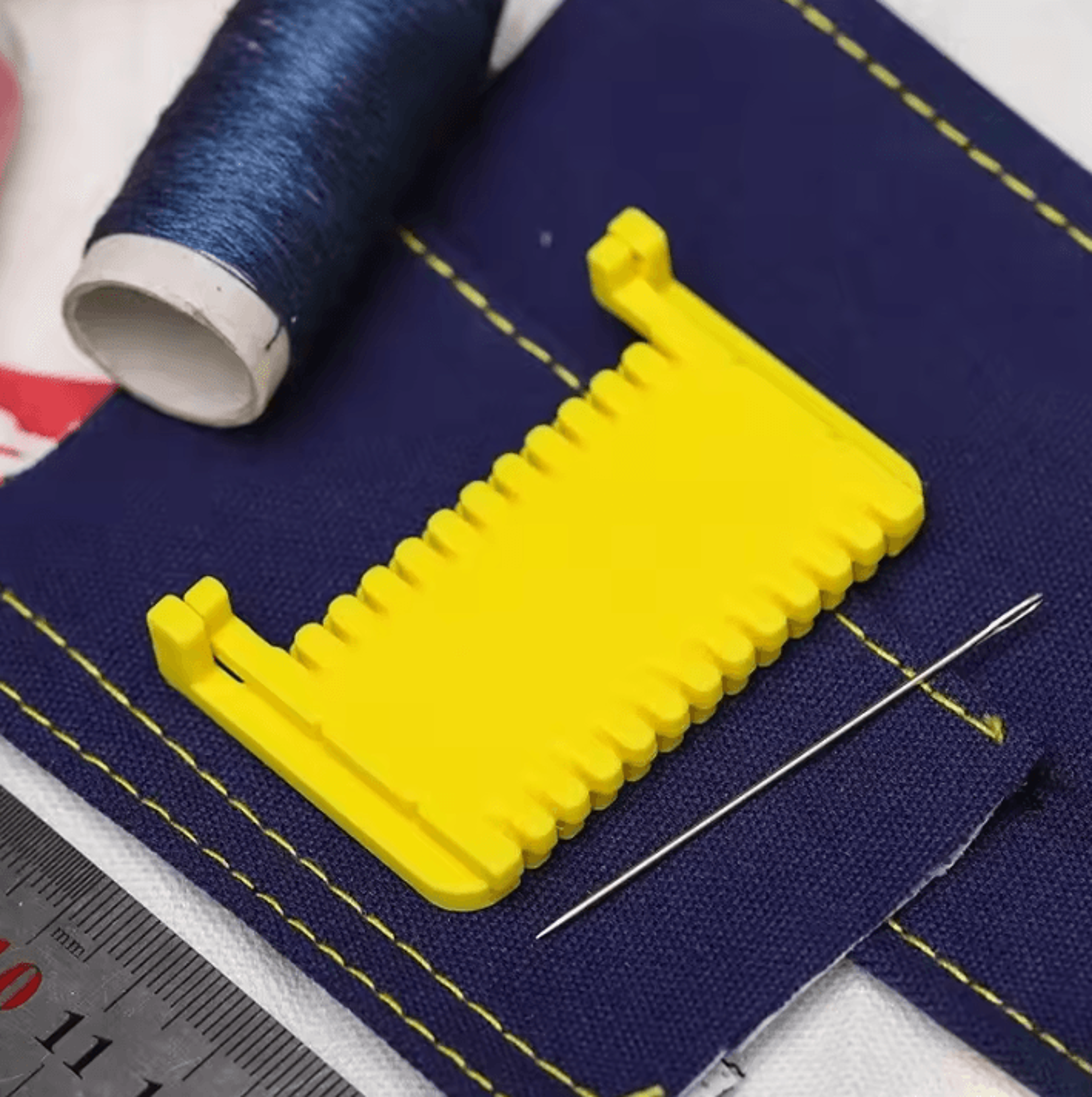 Adjustable Hand Sewing Stitch Guide And Seam Ruler 1