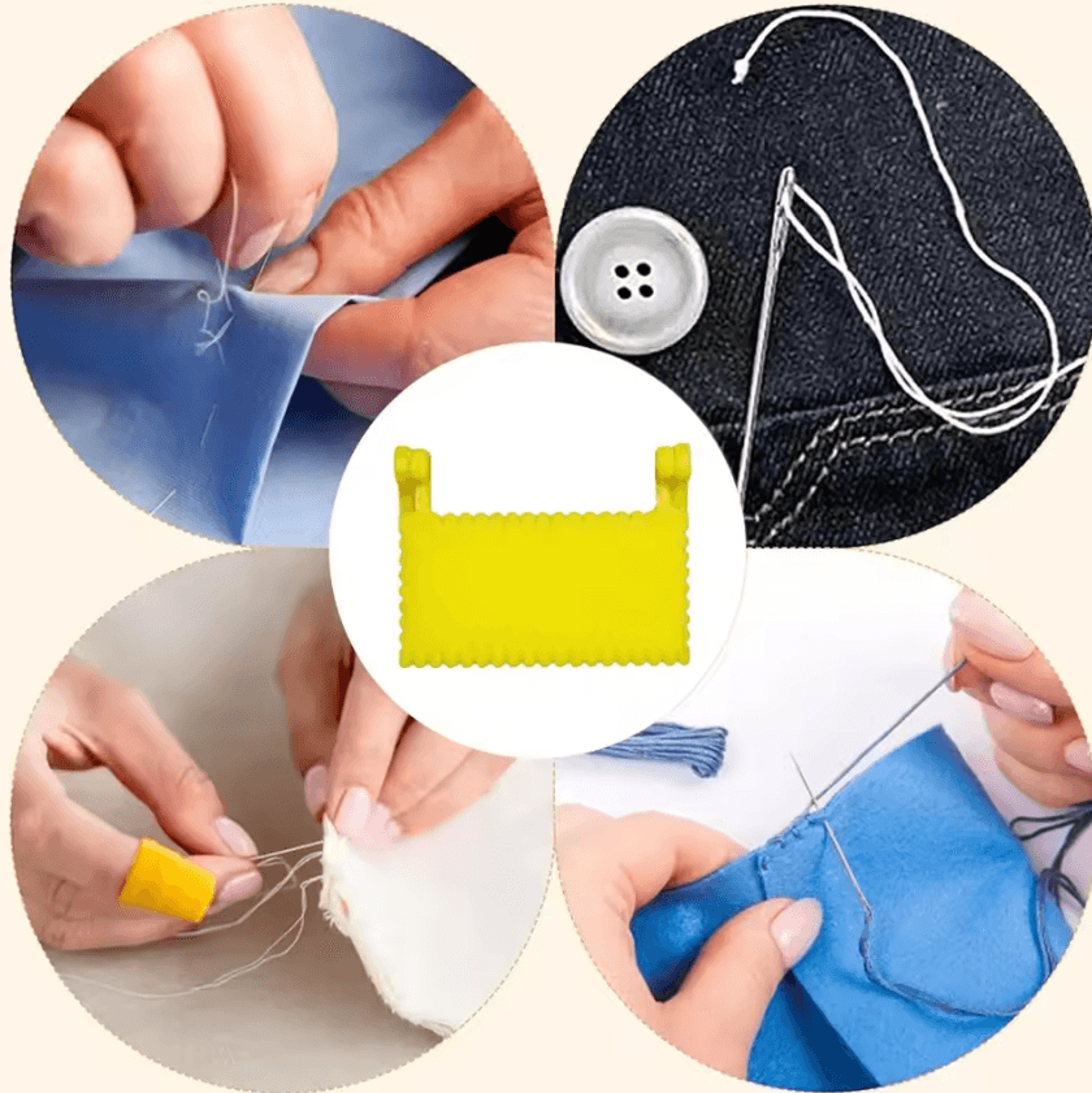 Adjustable Hand Sewing Stitch Guide And Seam Ruler 2