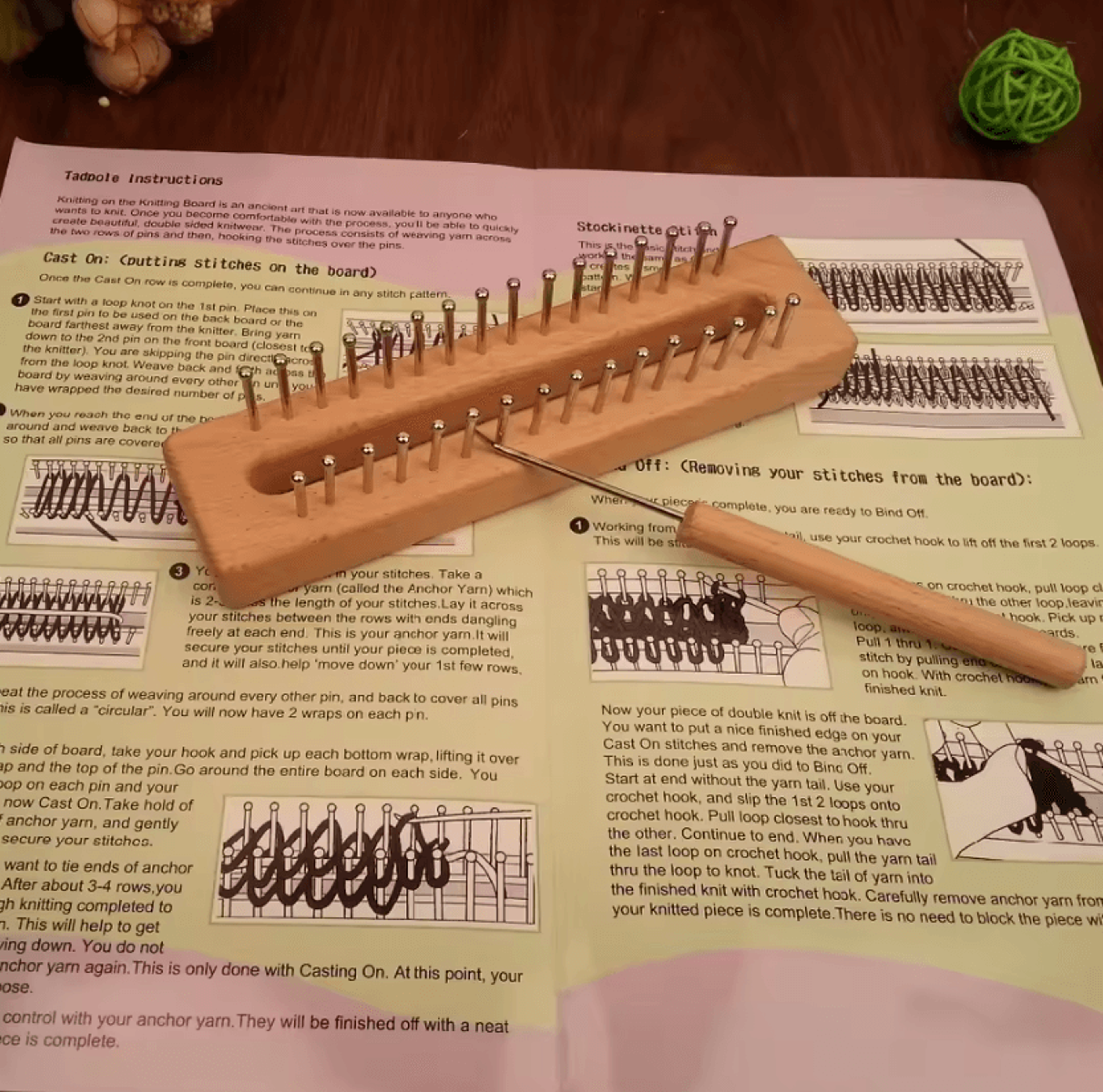 Wooden Knitting Loom Board For Easy DIY Weaving 5