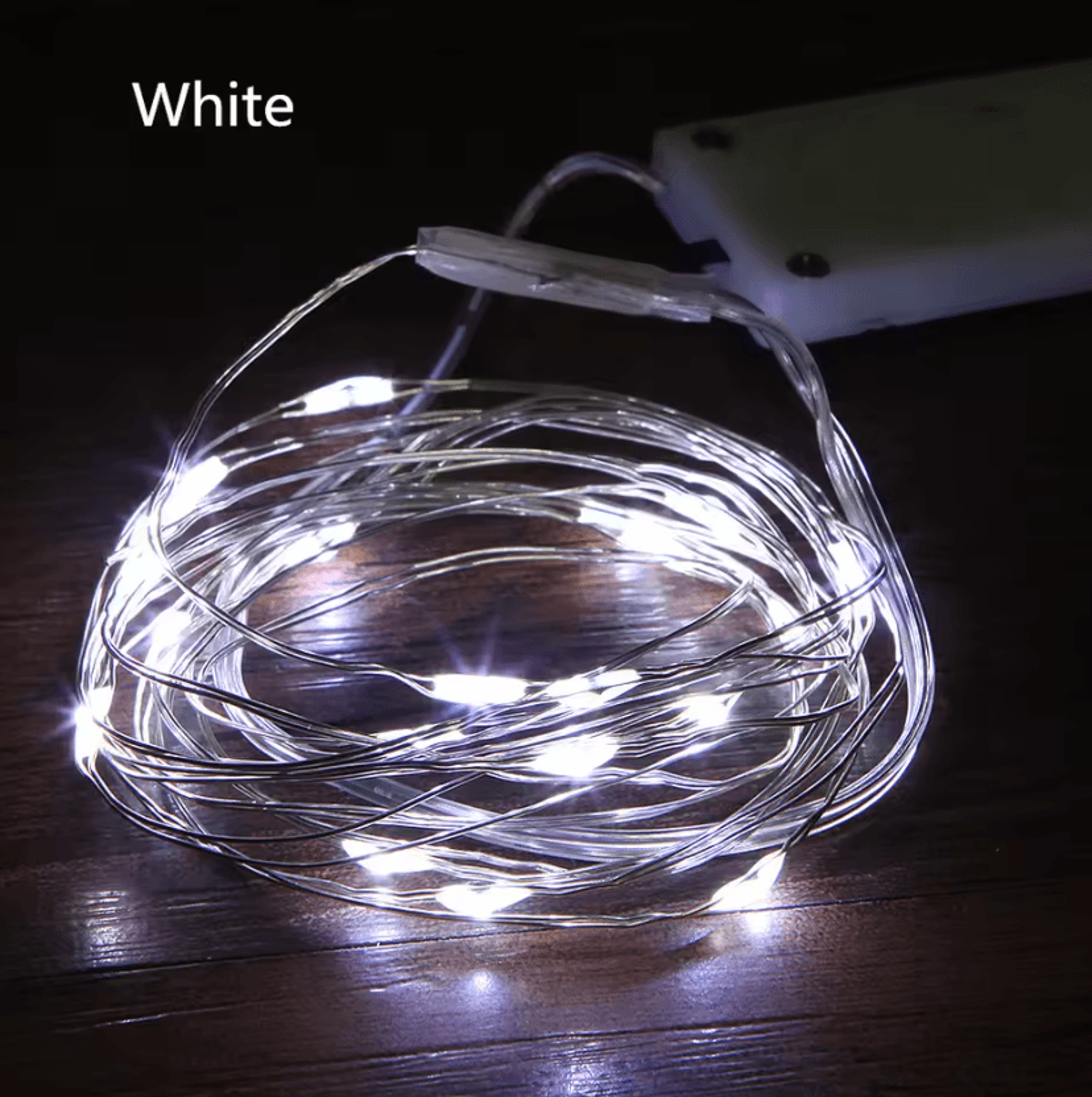 2M 20 LED Battery Operated Copper Wire Fairy String Lights 2