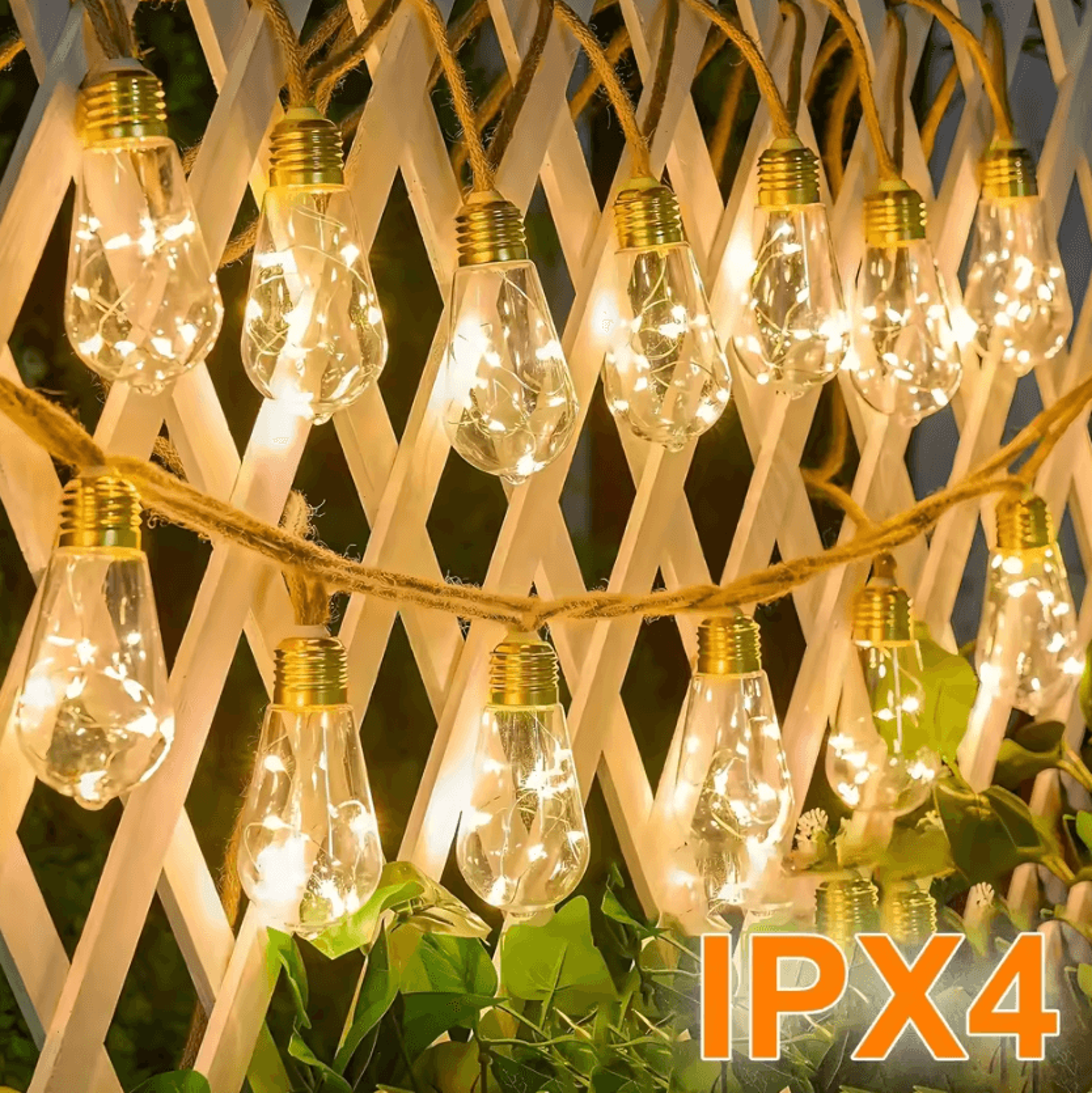 Solar Outdoor String Lights With 8 Lighting Modes 0