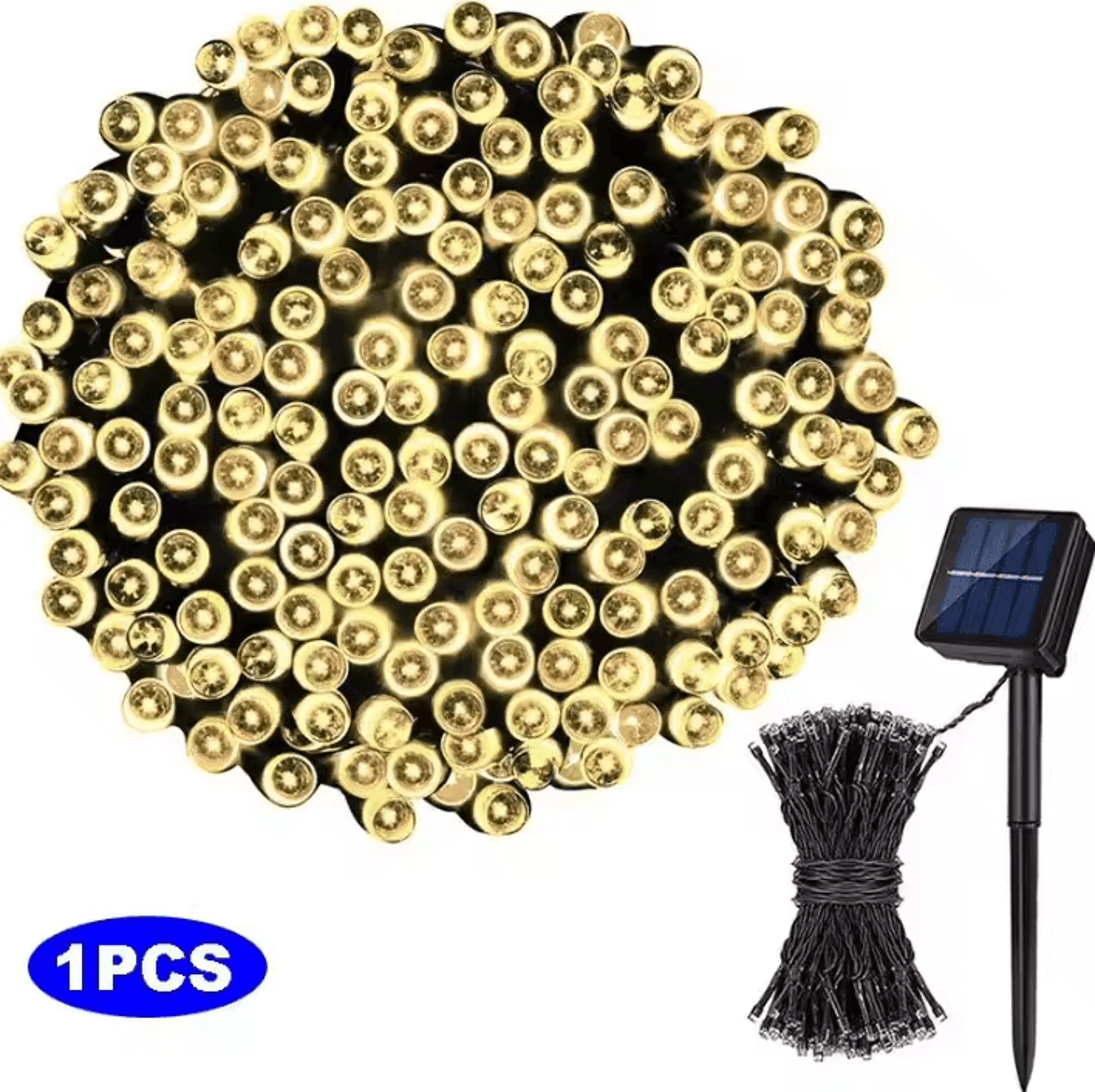 12M 100 LED Solar Fairy String Lights 5