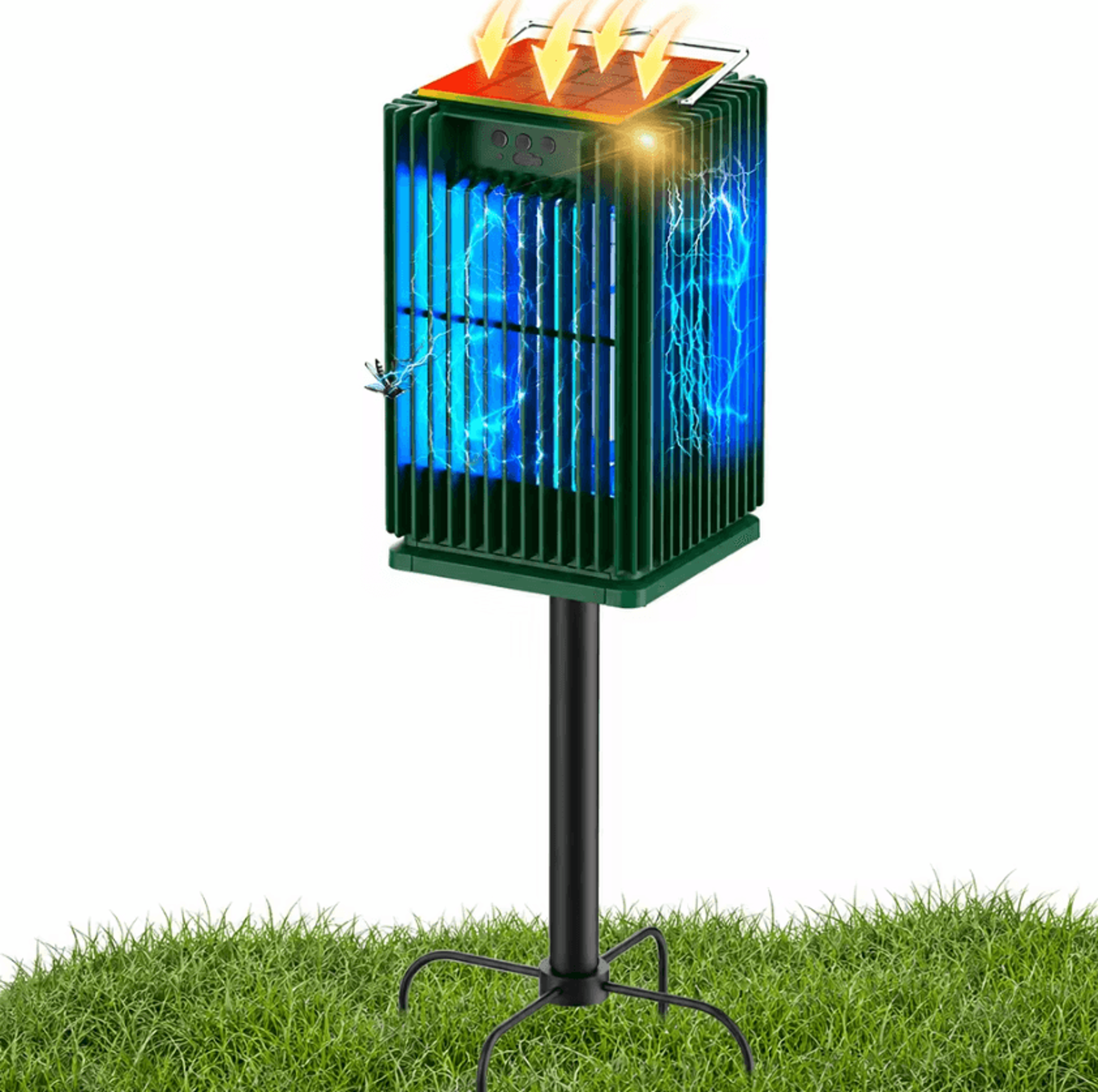 Solar Bug Zapper Outdoor With Ground Stake And Light 6