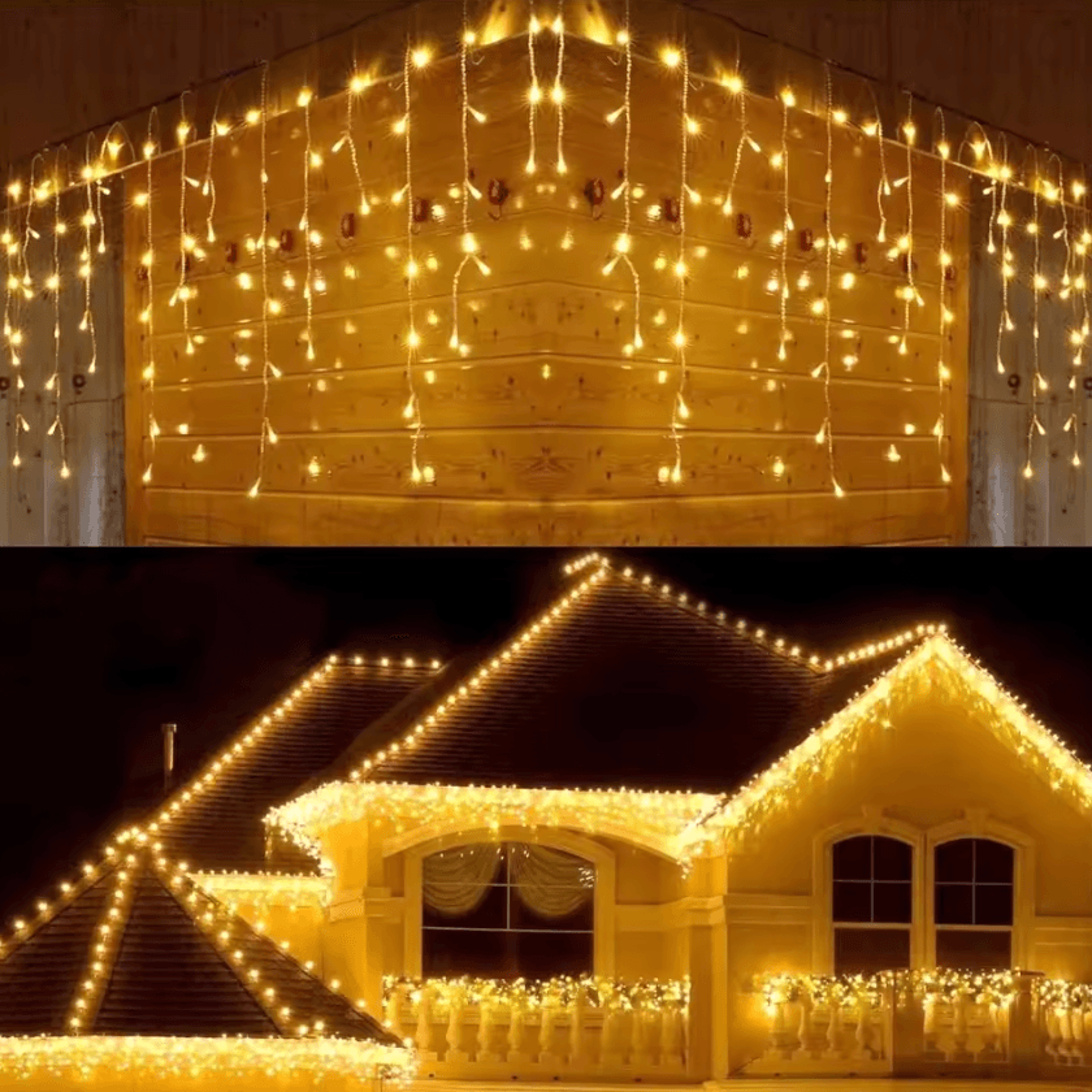 5M LED Icicle Christmas String Lights With 8 Lighting Modes 1