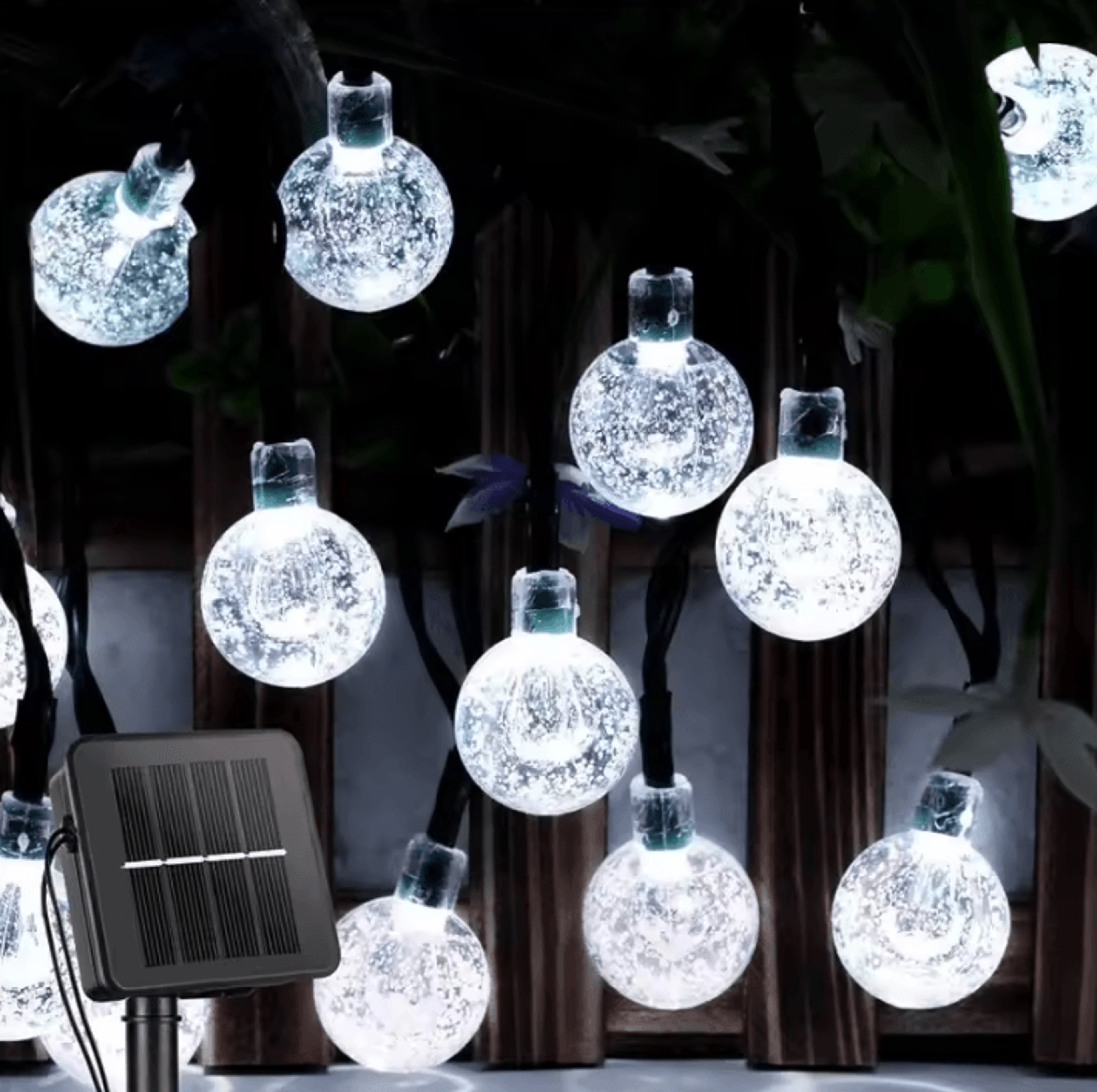Solar Crystal Globe String Lights With 8 Lighting Modes 7