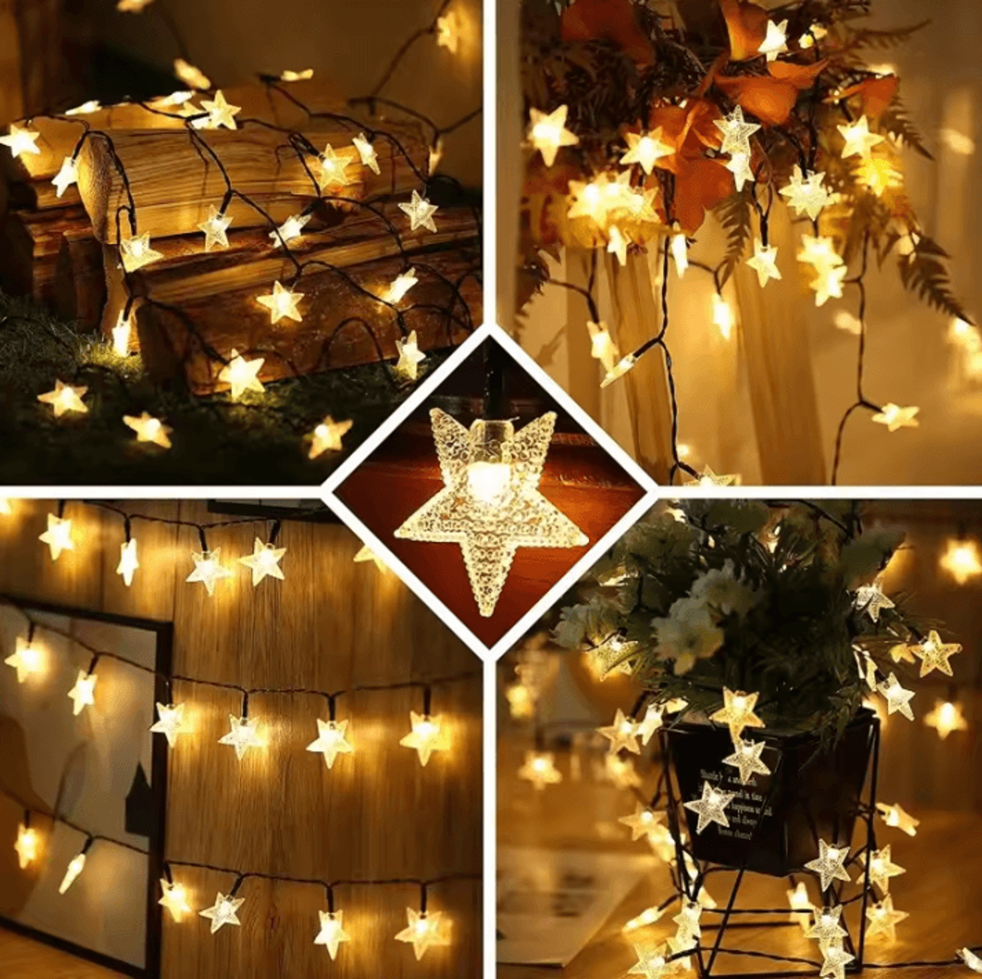Solar Star String Lights With 8 Twinkle Modes 3