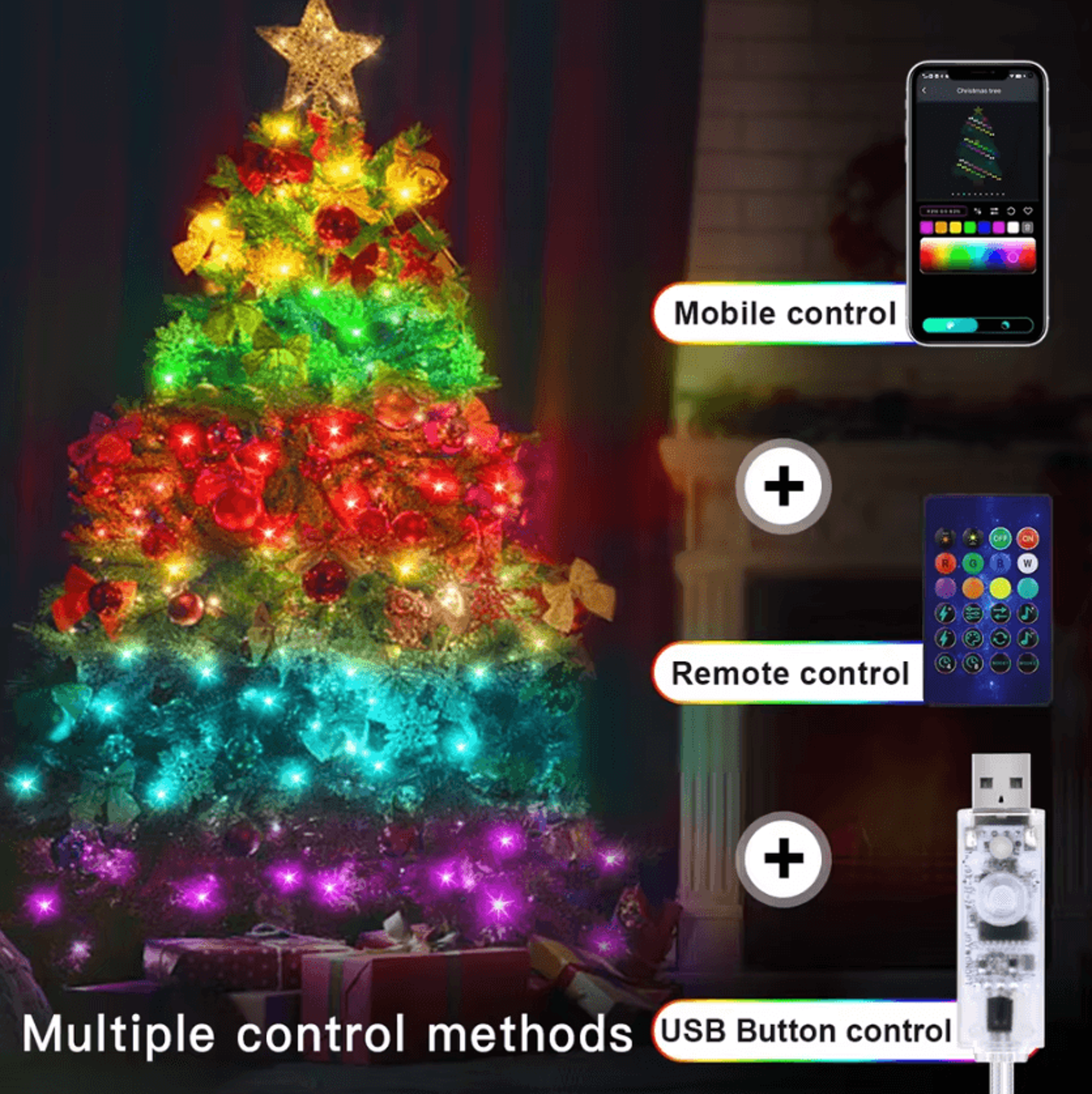 Smart Bluetooth Color Changing Fairy Lights With App Control 1
