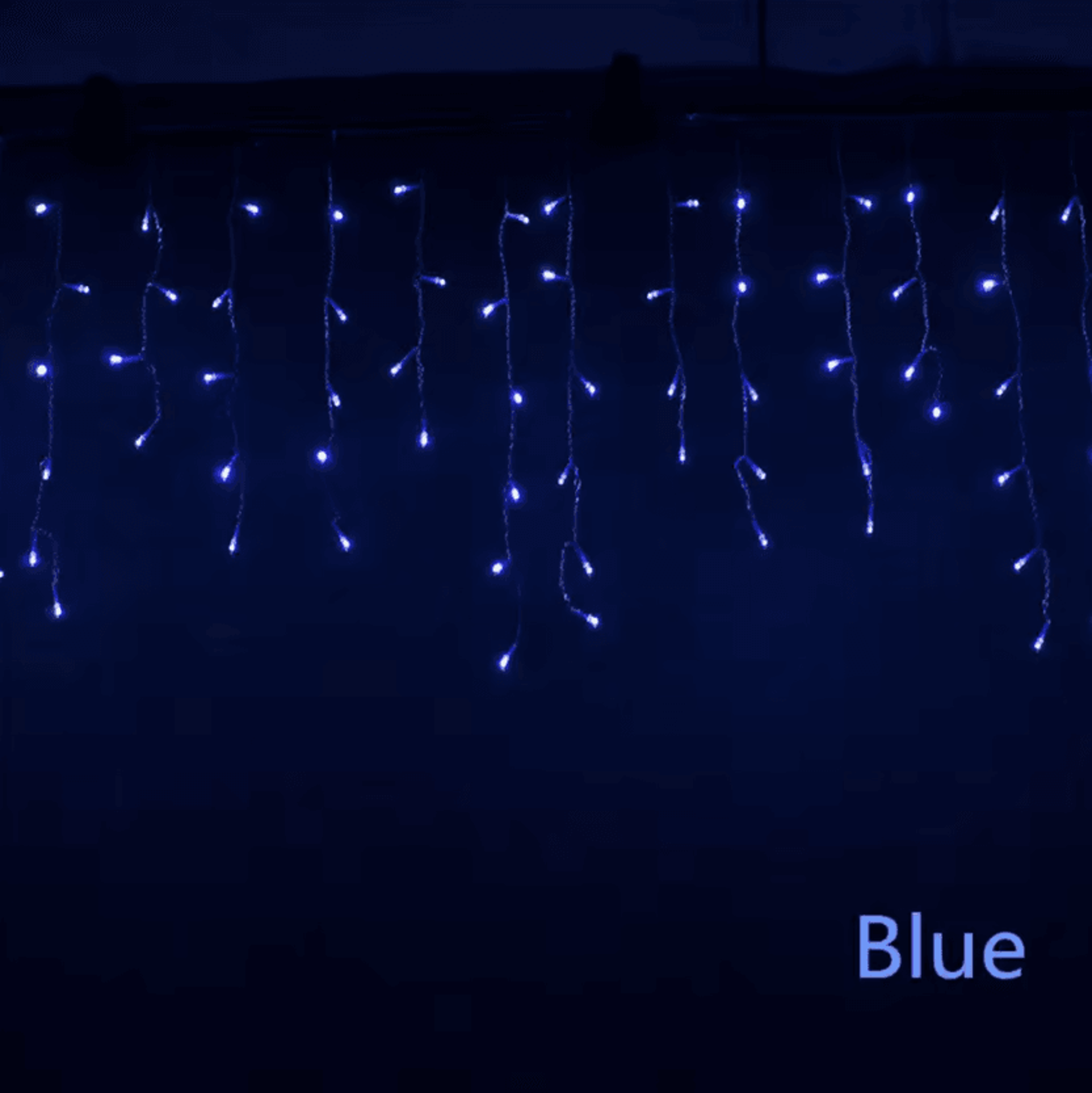 5M LED Waterfall Christmas Lights For Eaves And Garden Decor 4