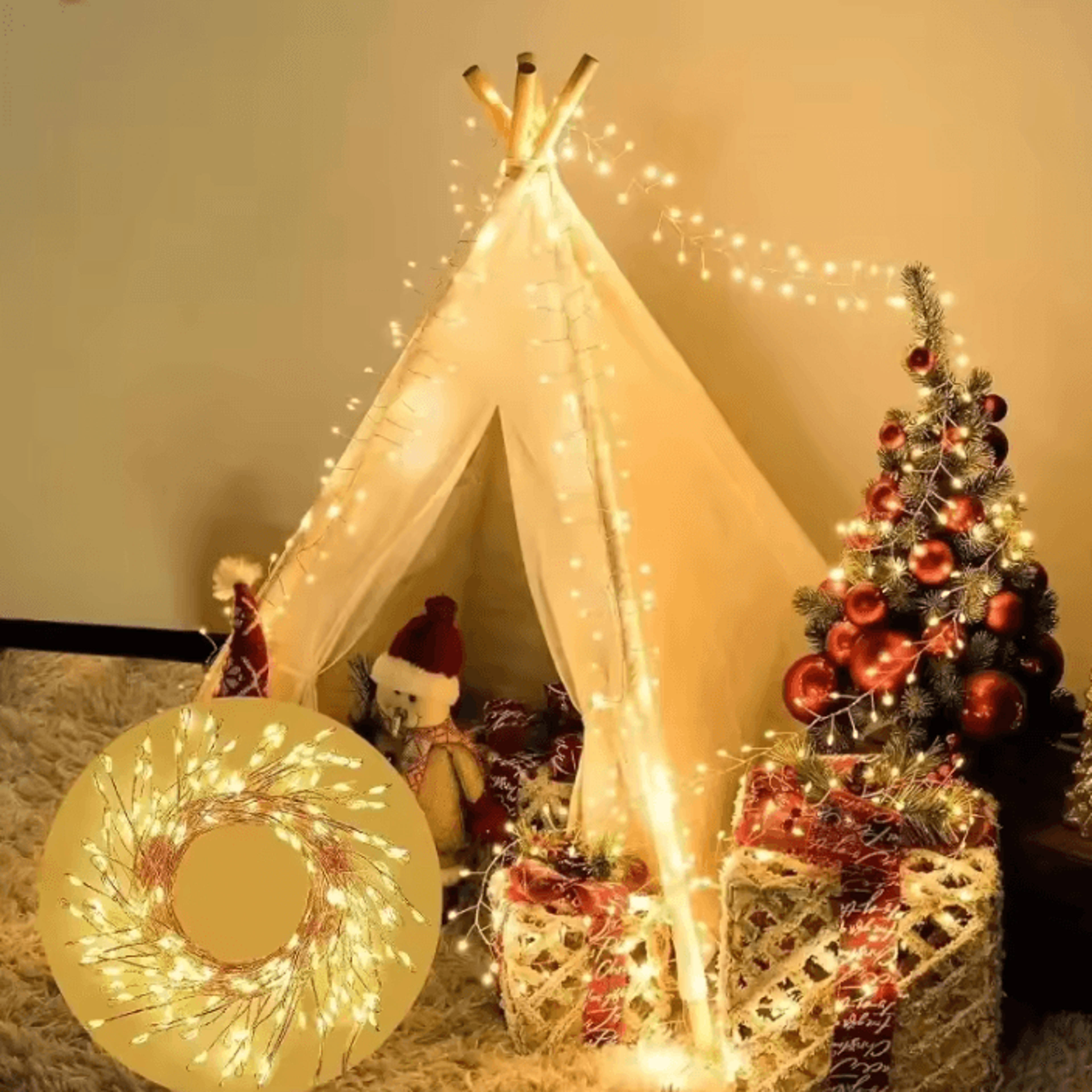 USB Firecracker Fairy String Lights With Remote Control 3