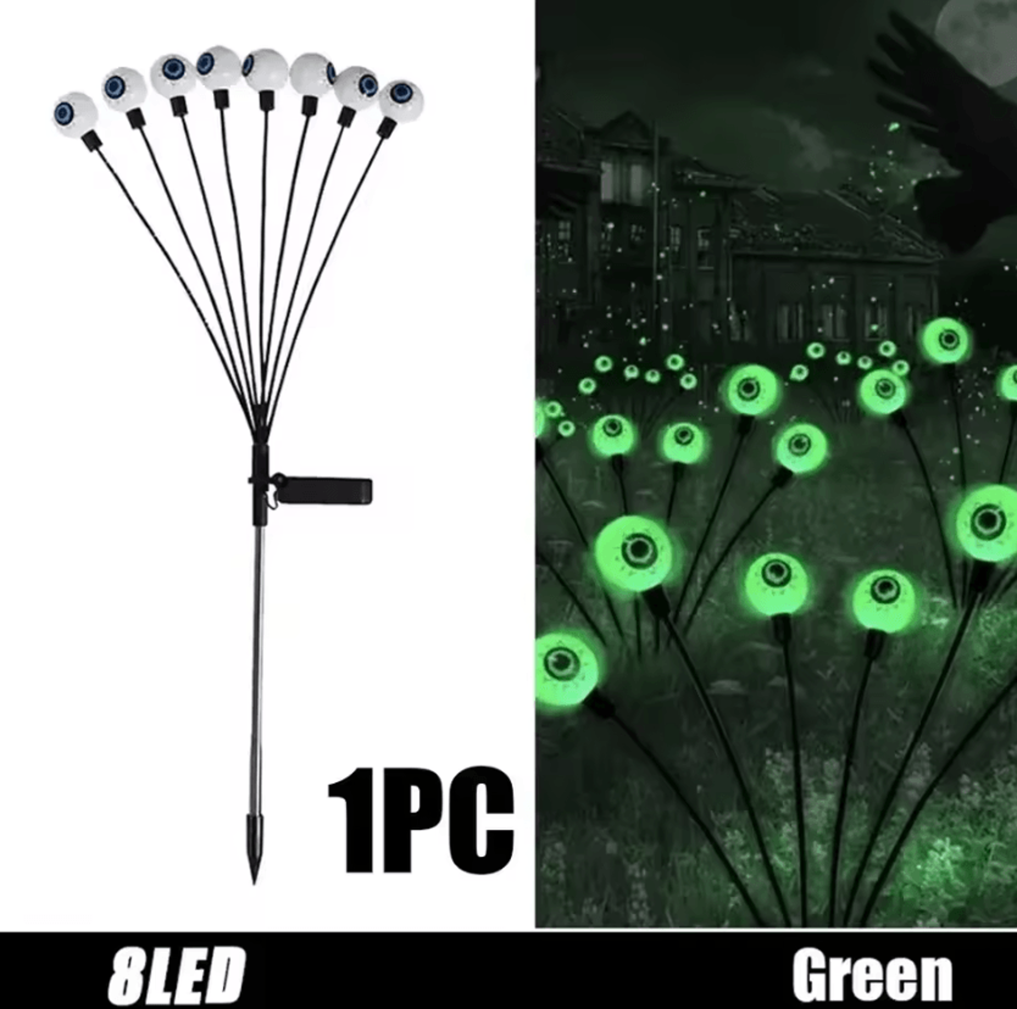 Solar Halloween Eyeball Stake Lights For Spooky Outdoor Decor 4