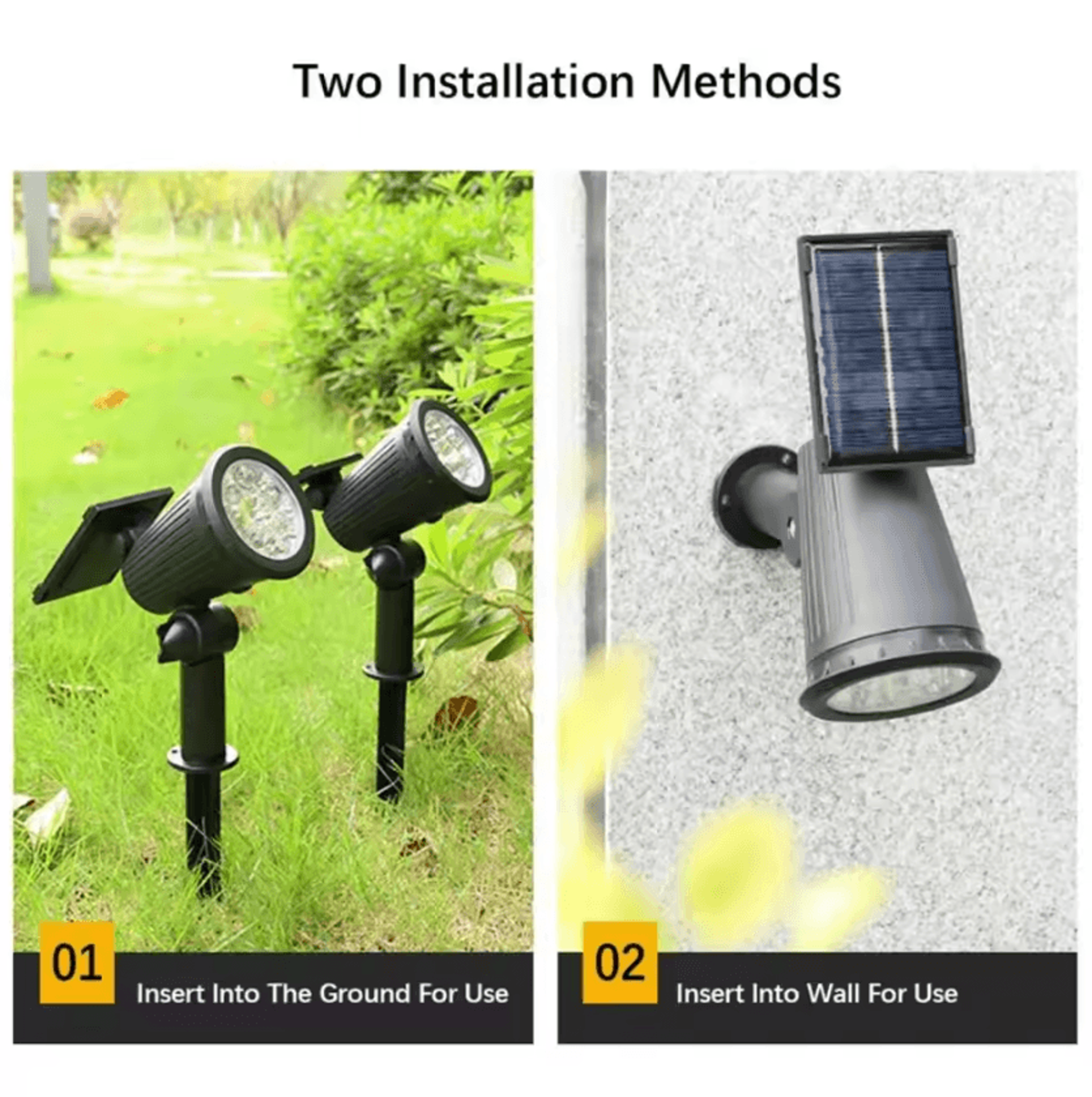 9LED Solar Tree Spotlight For Outdoor Landscape Lighting 2