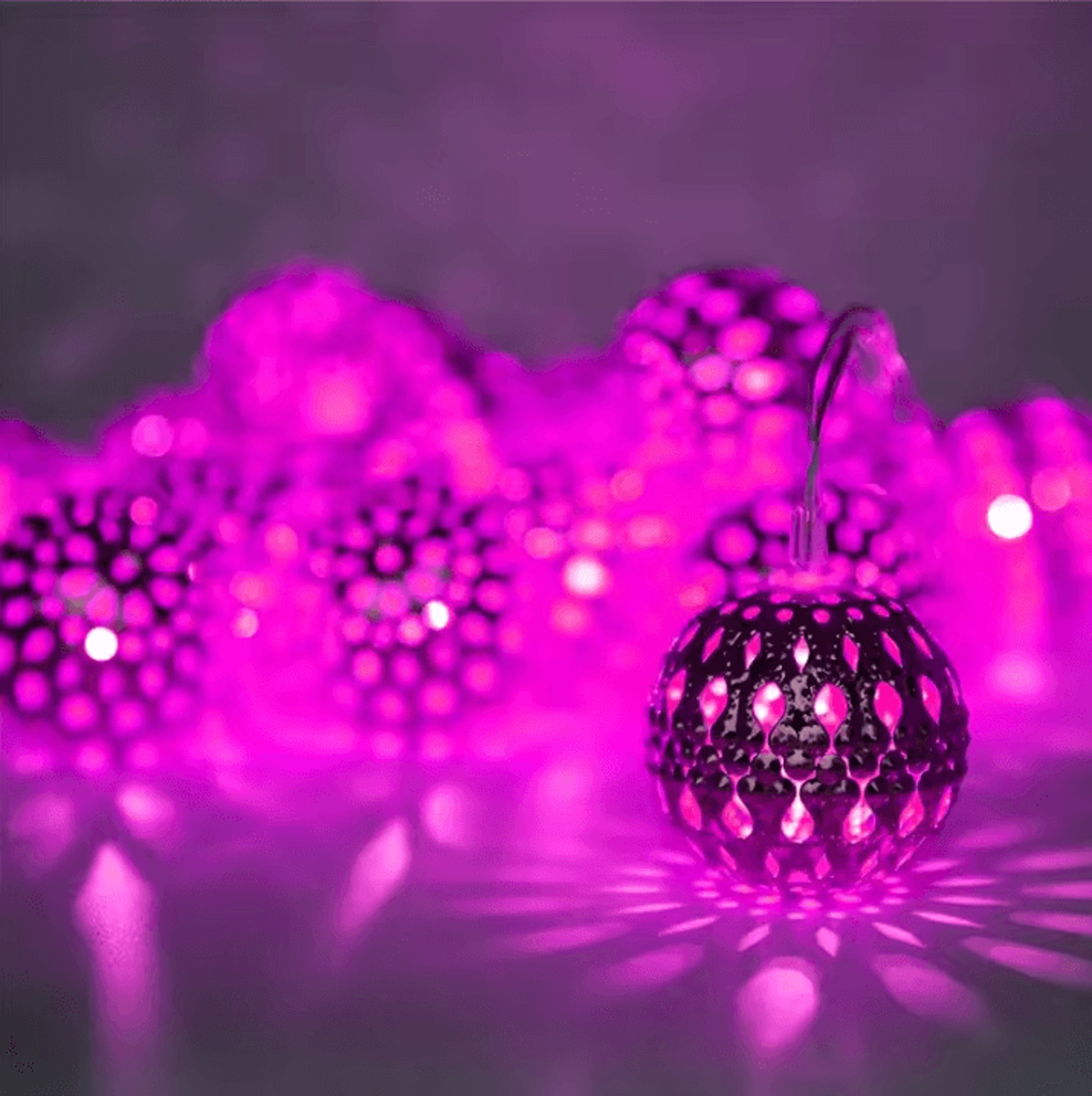 Moroccan Solar Ball String Lights With 8 Lighting Mode 4