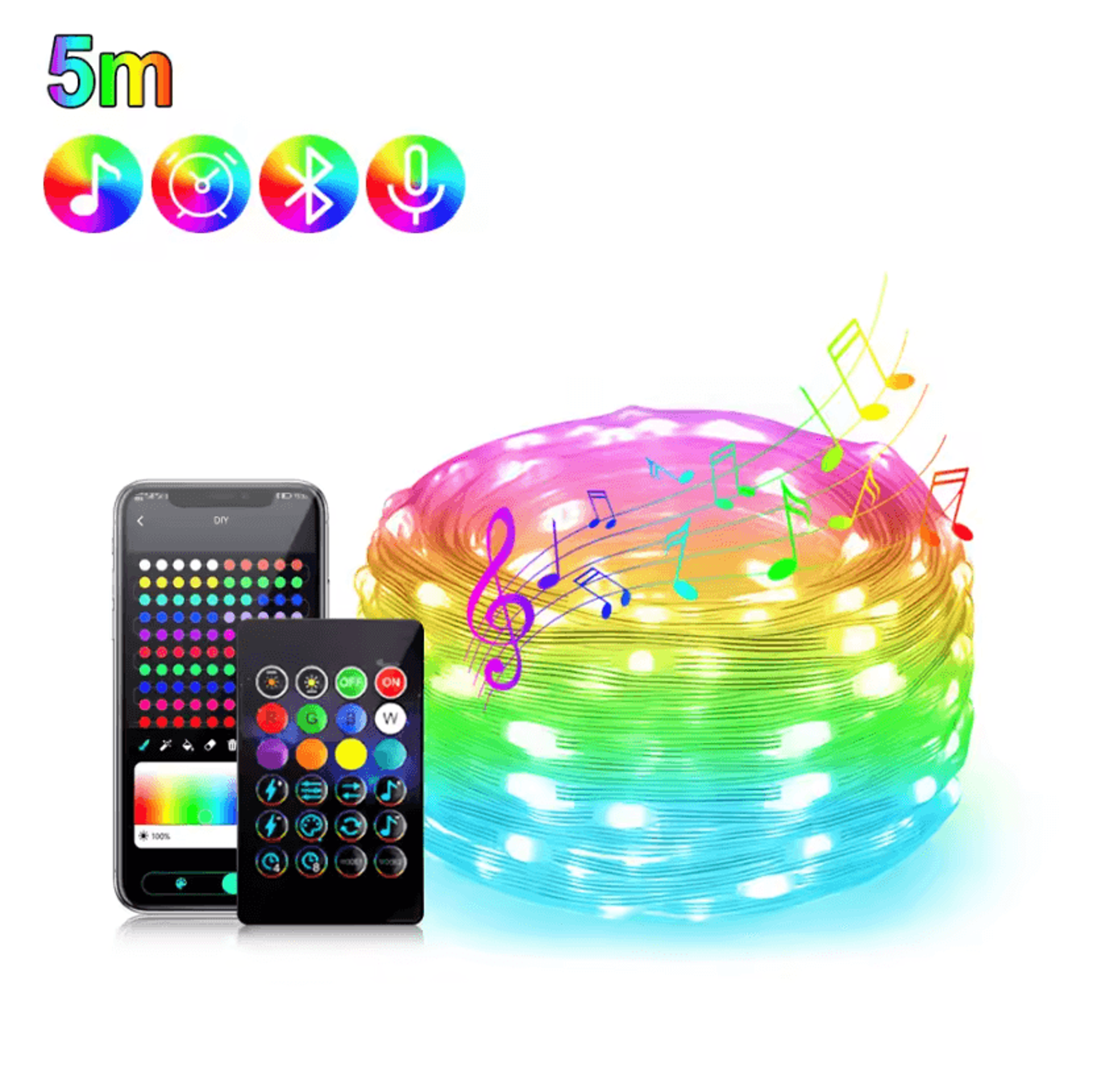 Smart Bluetooth USB Fairy String Lights For Home And Party Decor 4