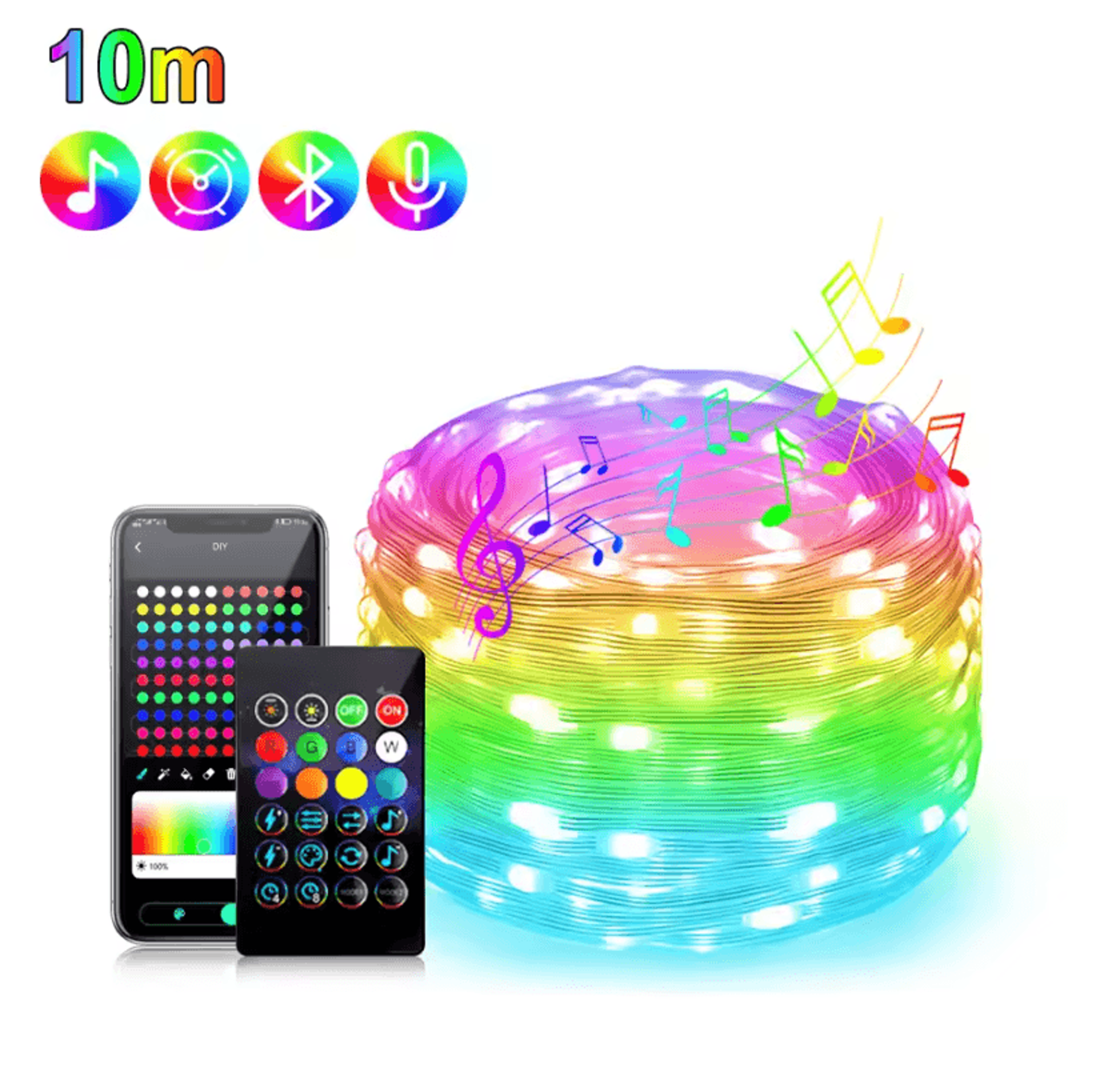 Smart Bluetooth USB Fairy String Lights For Home And Party Decor 6