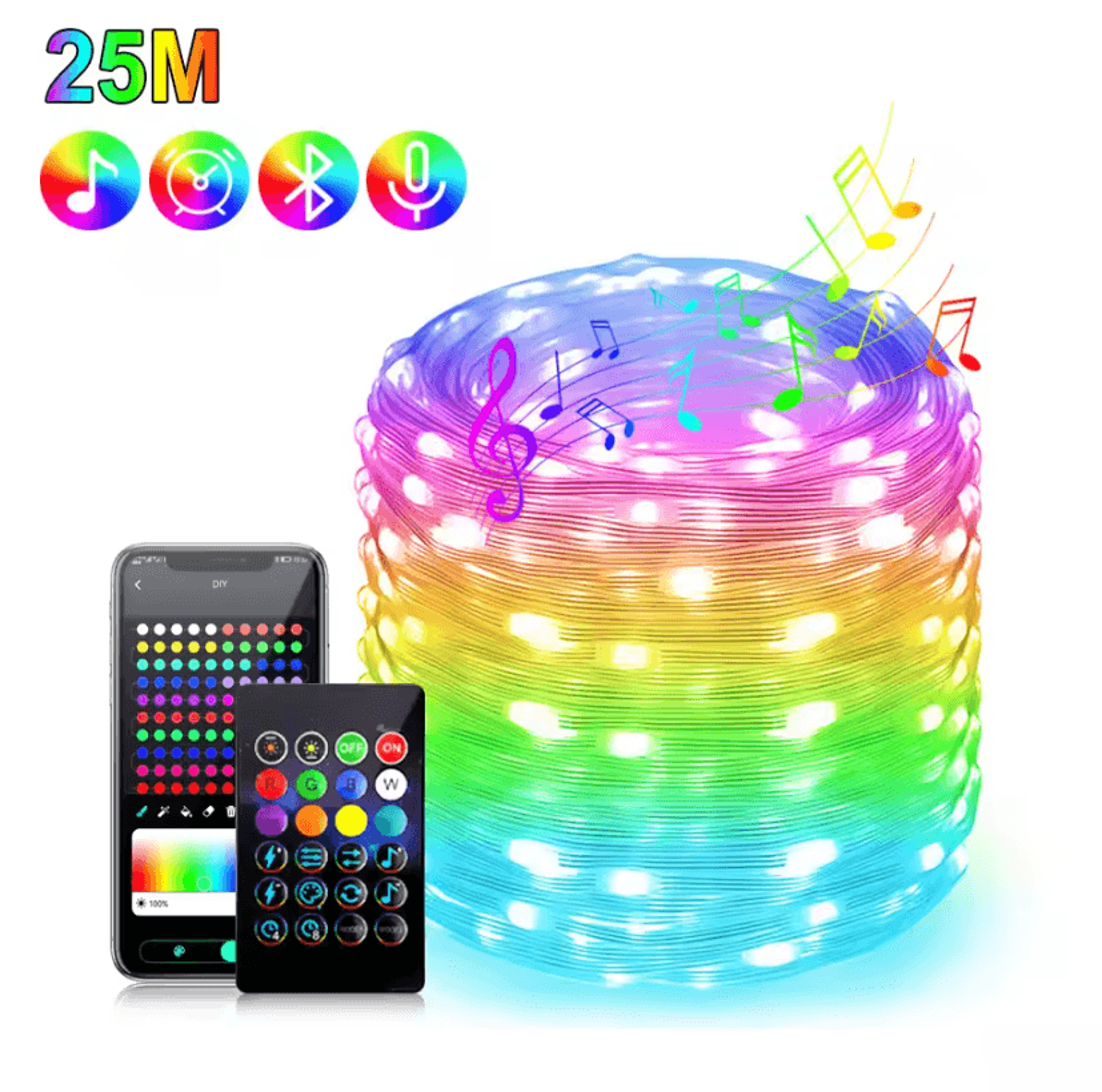Smart Bluetooth USB Fairy String Lights For Home And Party Decor 7