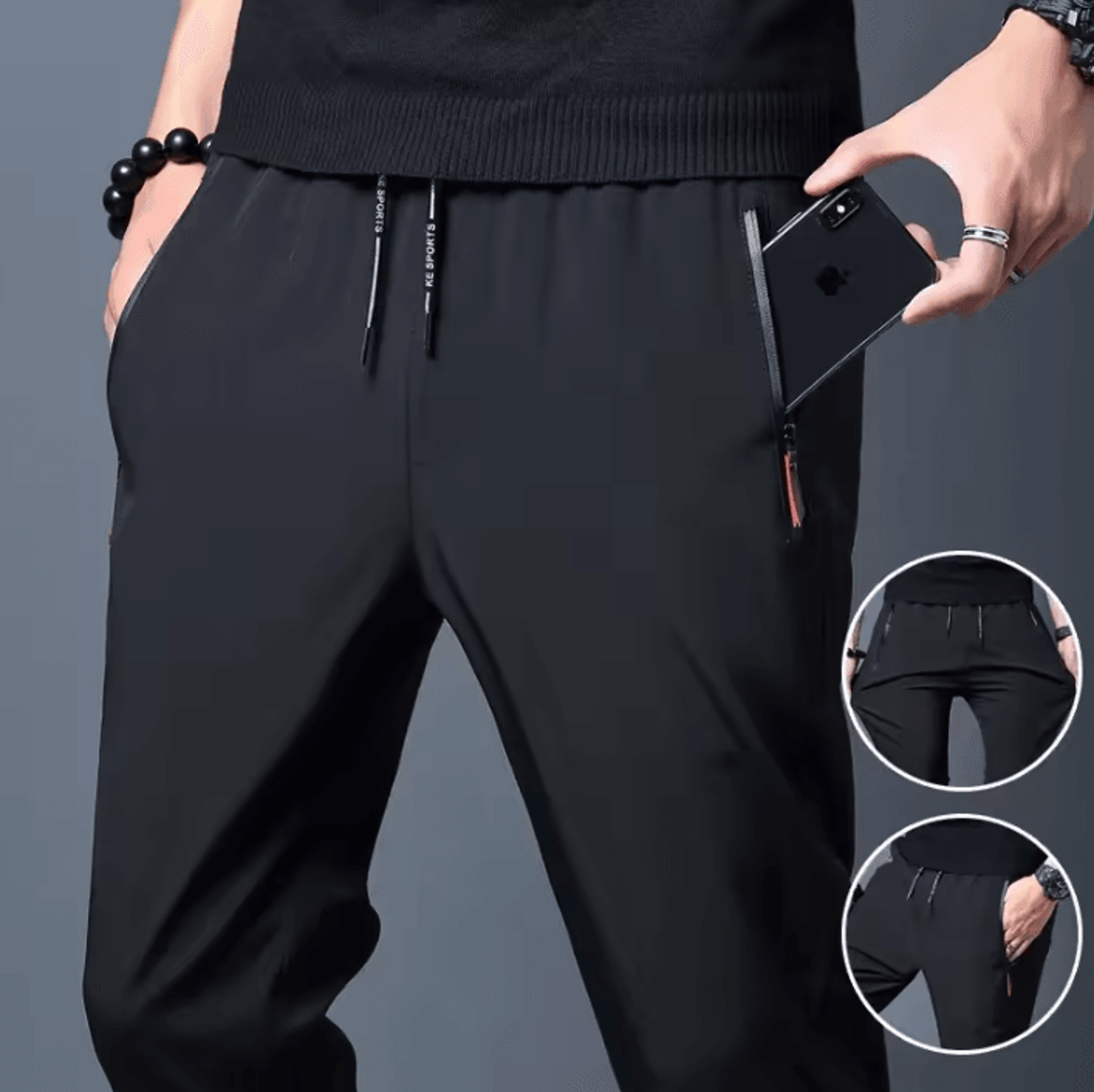 men's lightweight casual straight leg pants