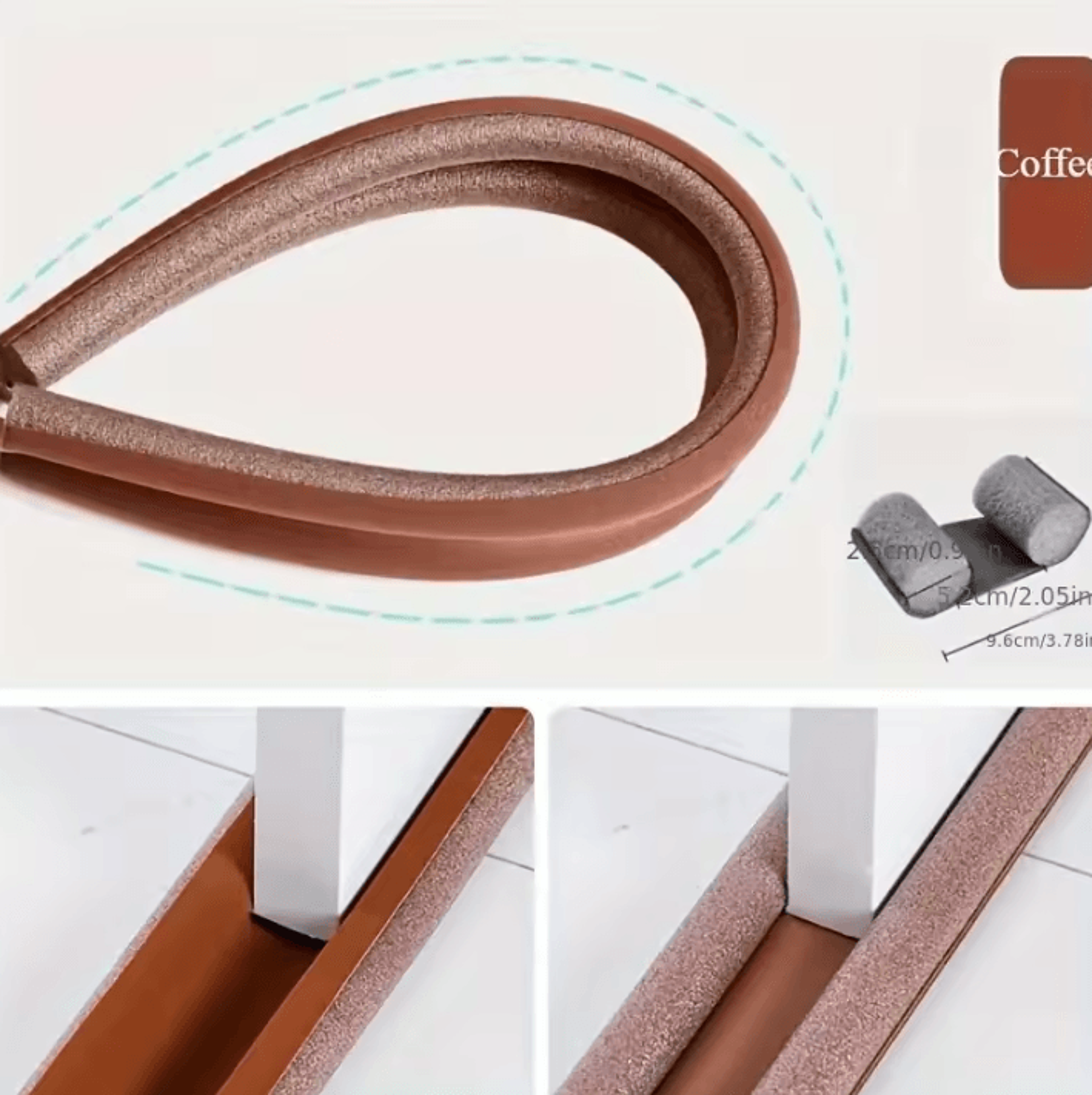 Adjustable Door Bottom Draft Stopper Seal 4