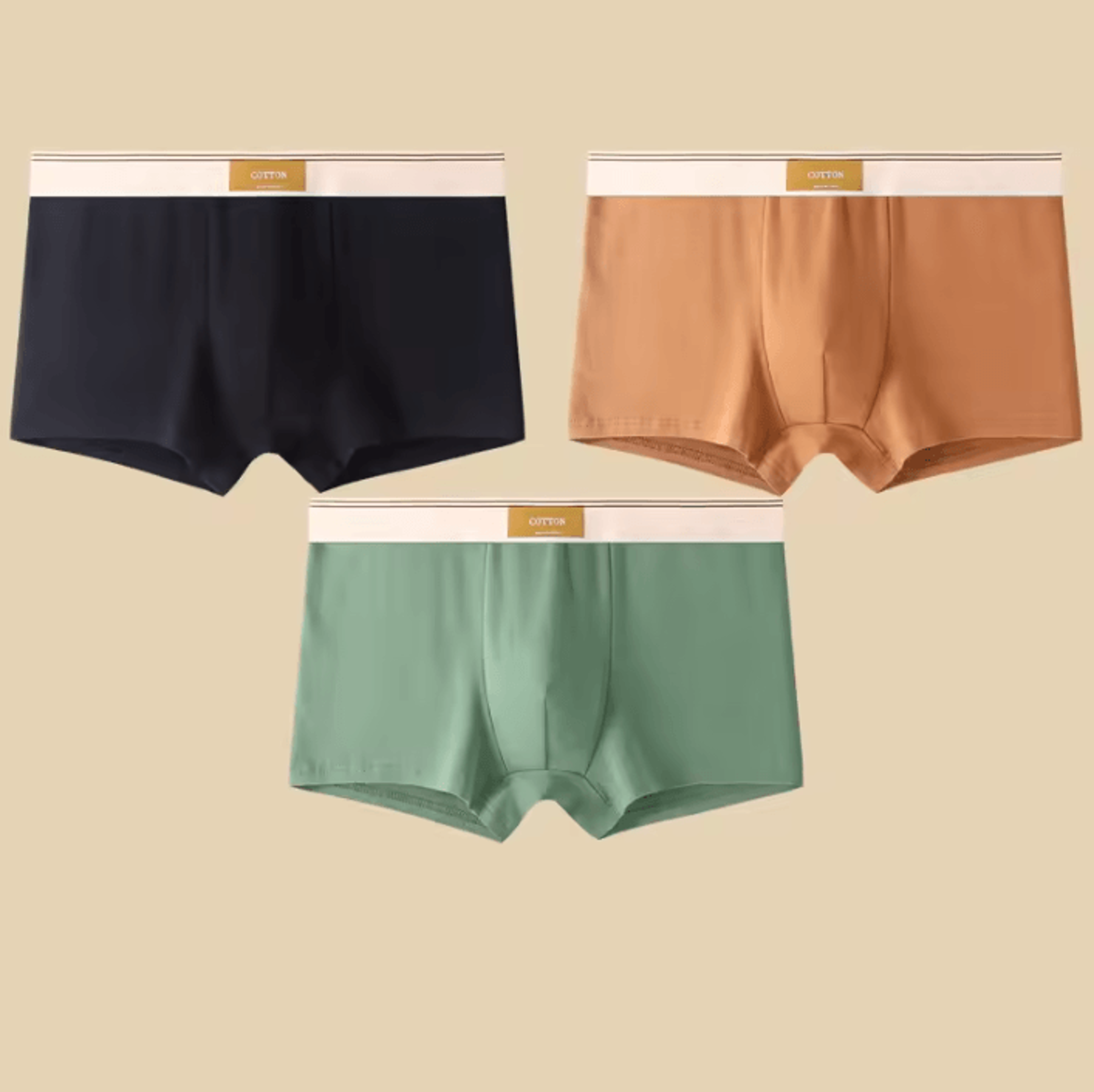 3 Pack Breathable Cotton Boxer Shorts For Men 6