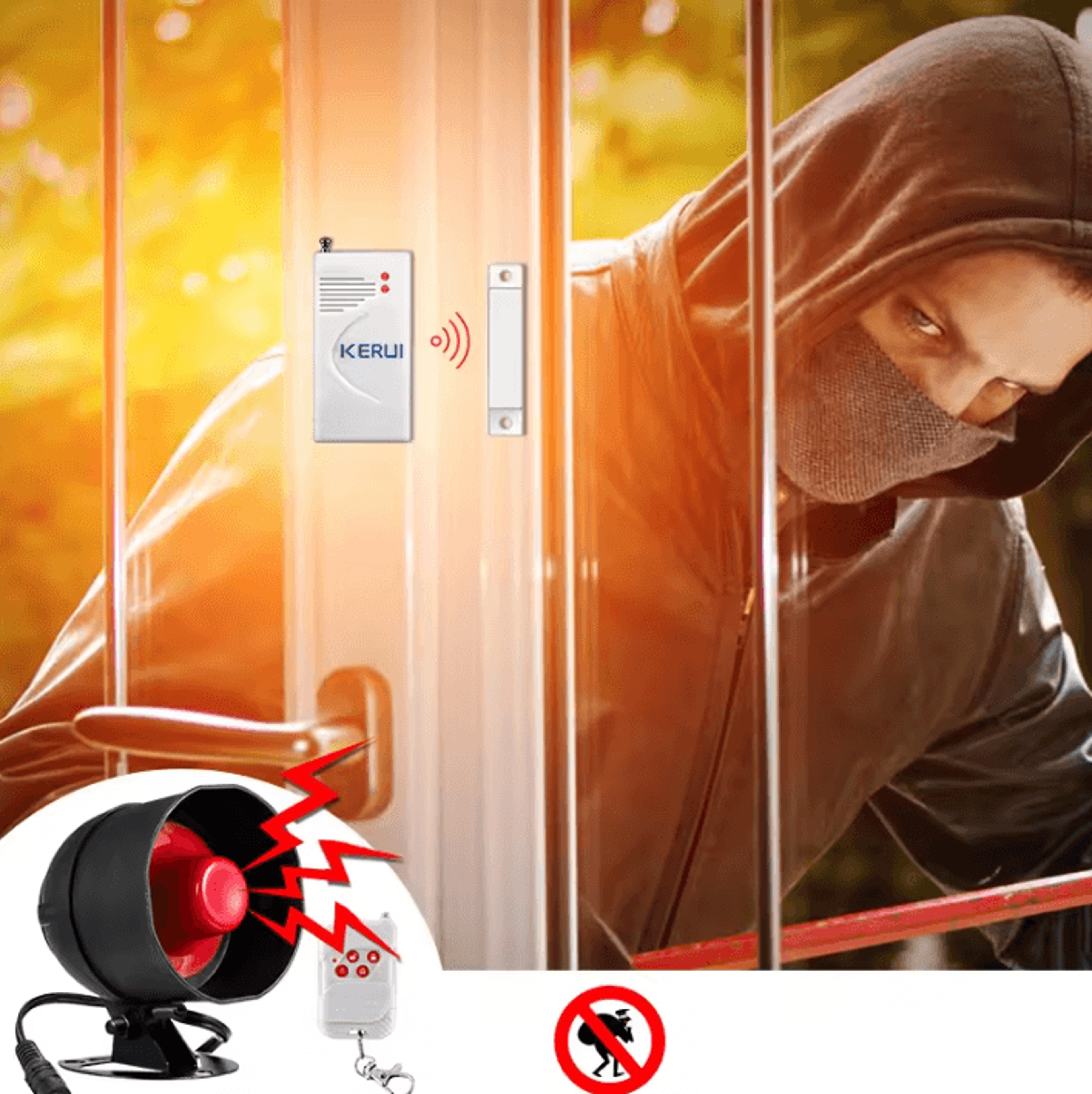 KERUI Wireless PIR Motion Sensor Security Alarm 1