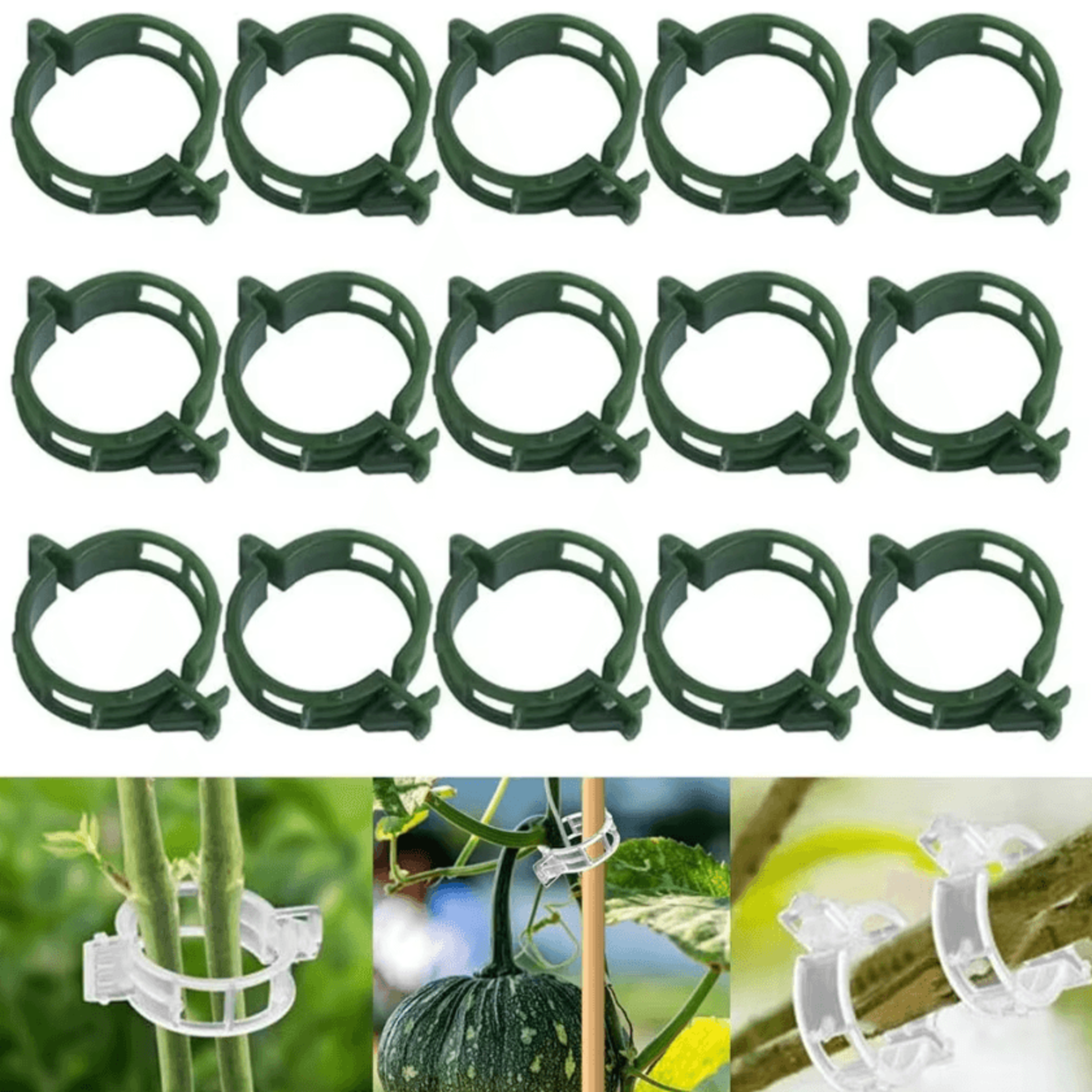 reusable plant support clips for tomatoes and climbing vines