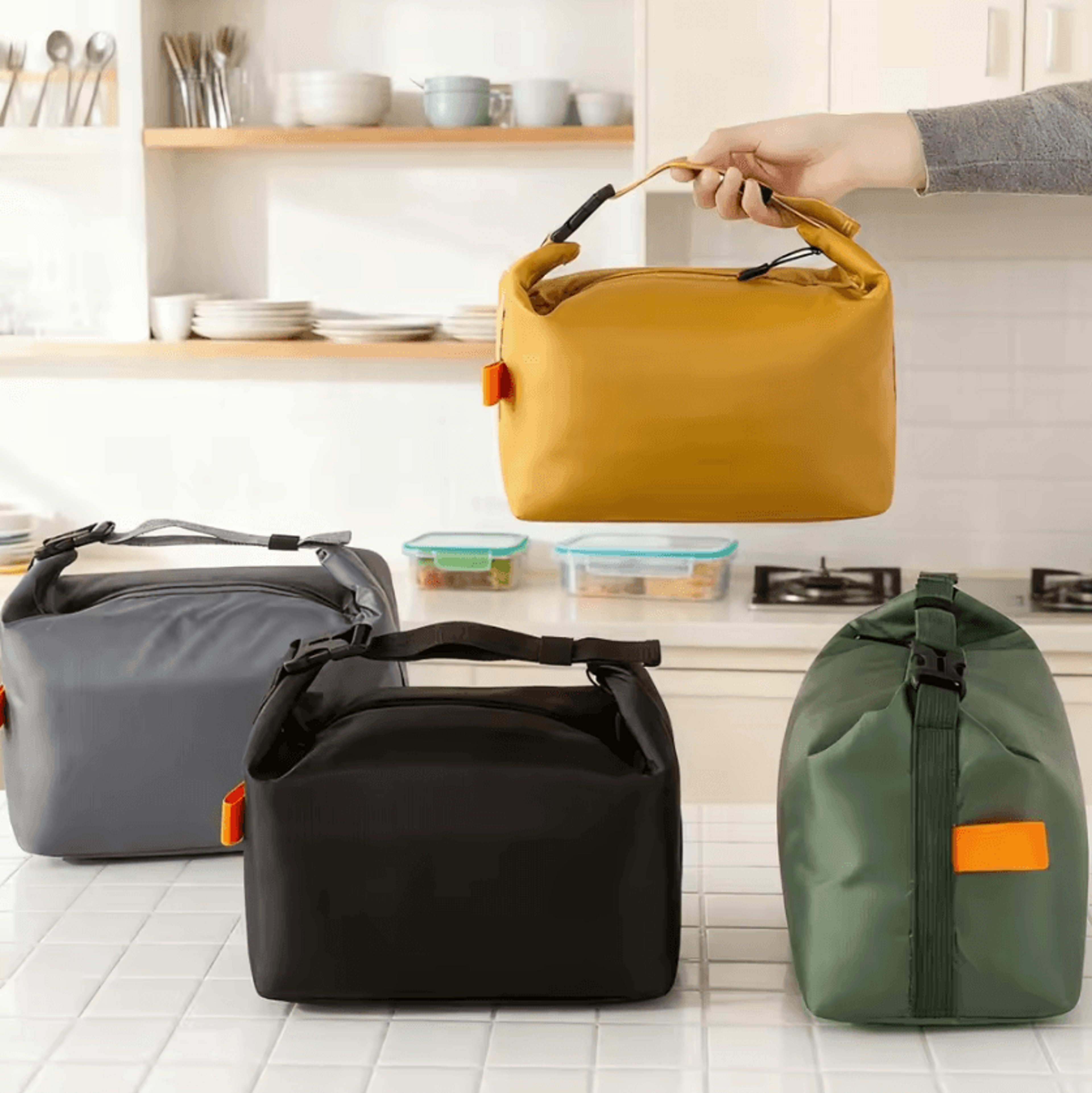 compact leakproof insulated lunch bag for work and travel