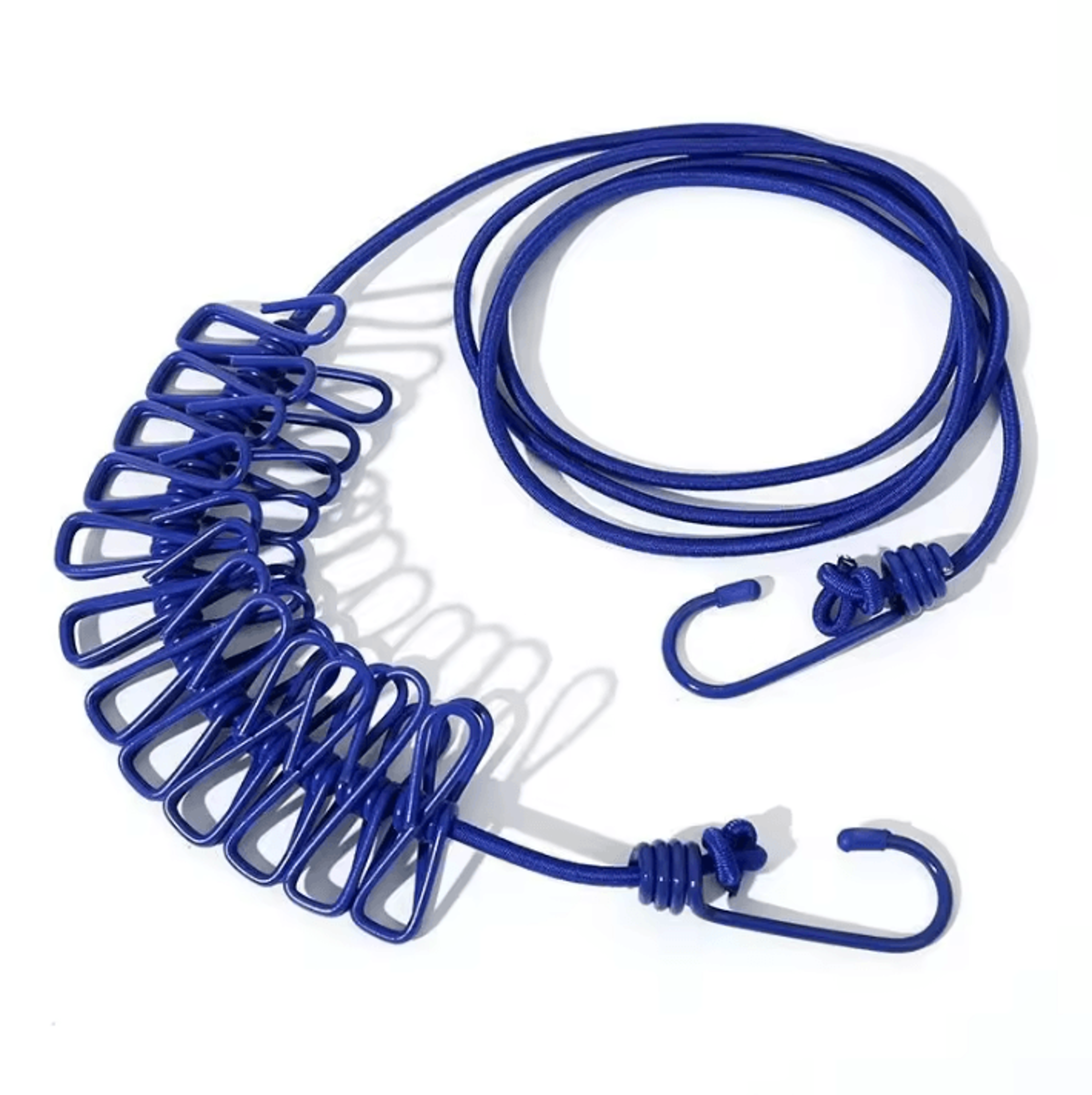 Portable Elastic Travel Clothesline With 12 Clothespins 5