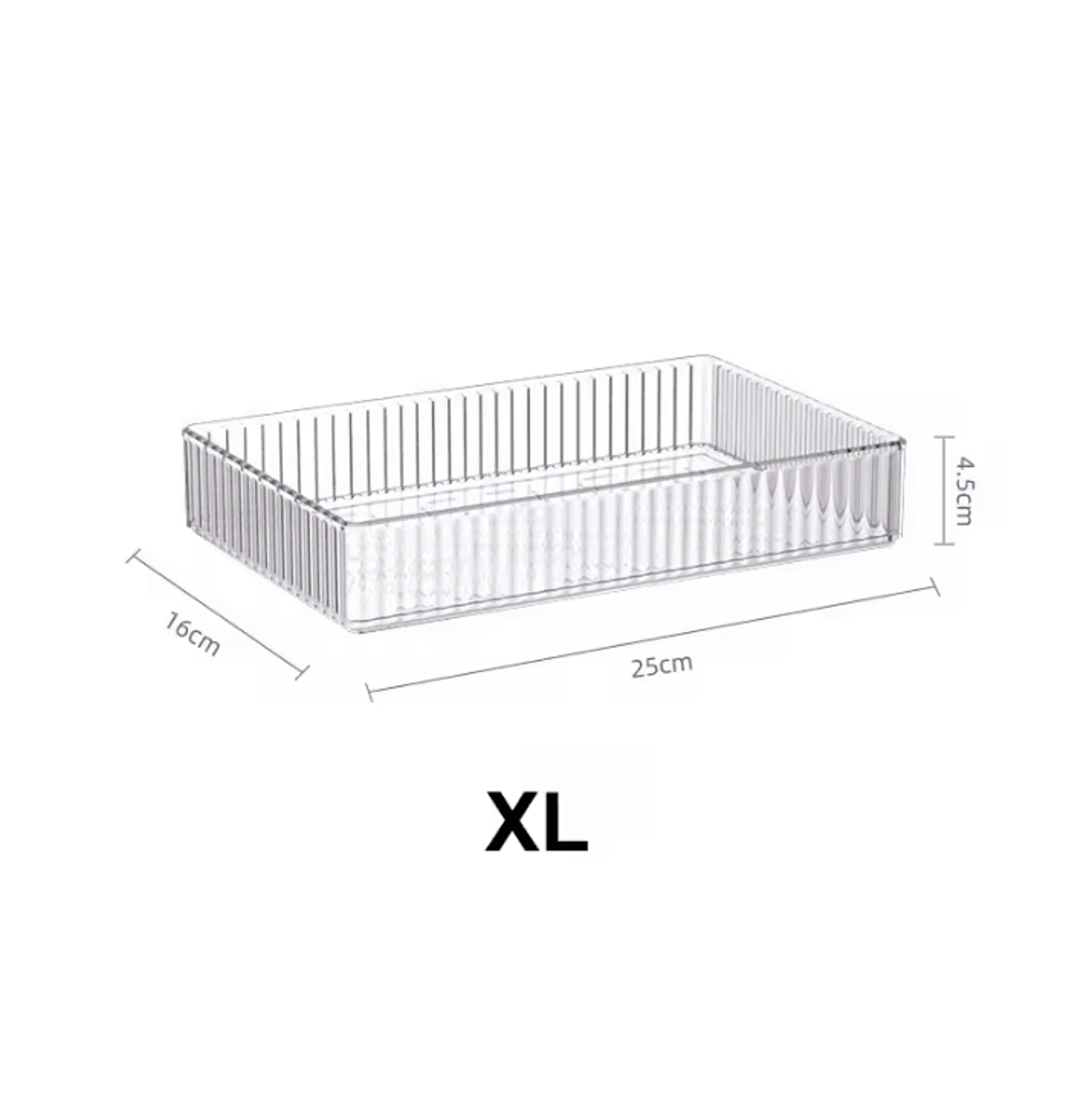 Clear Stackable Drawer Organizer Trays In 4 Sizes 7