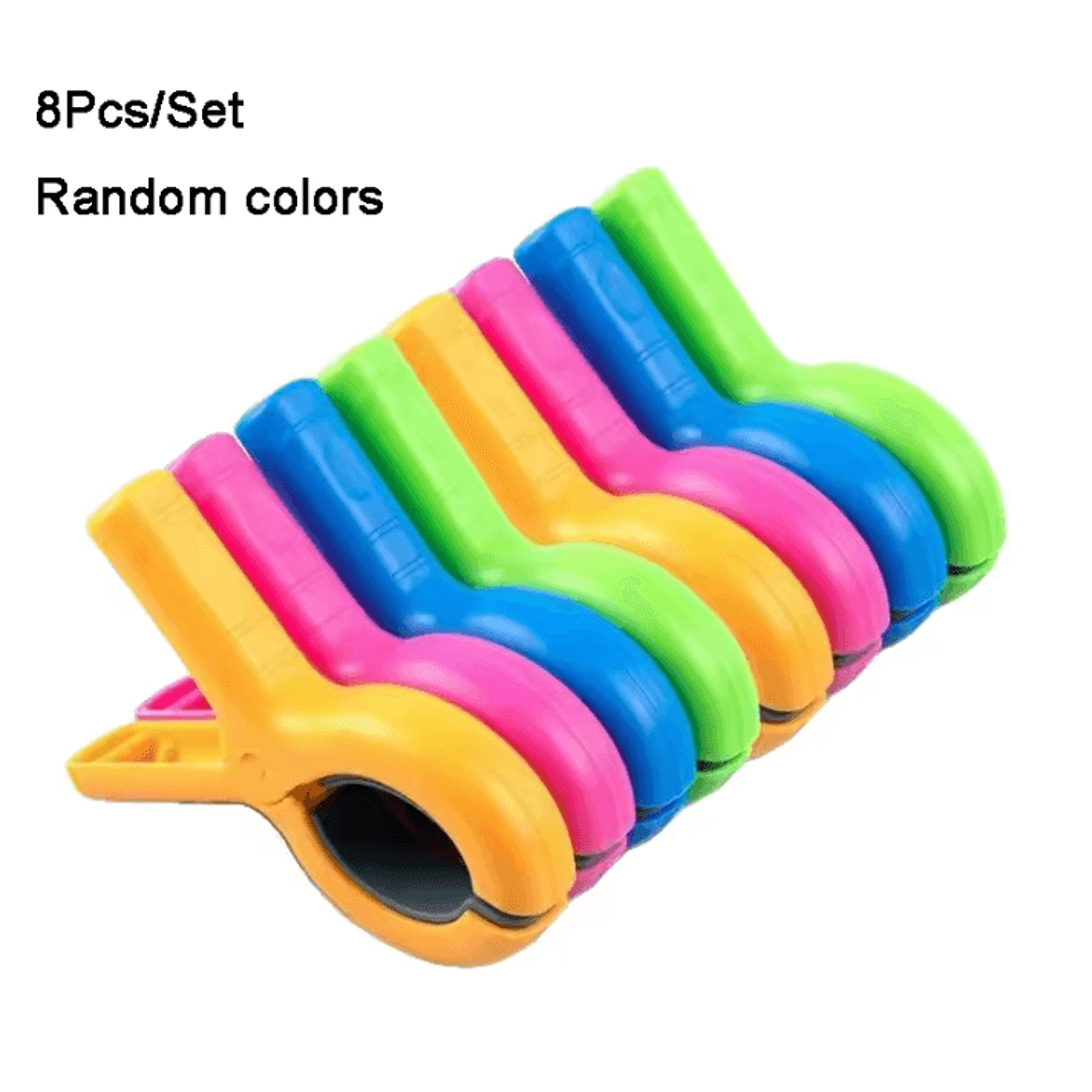 4 Or 8Pcs Heavy Duty Windproof Beach Towel Clips With Storage Bag 5